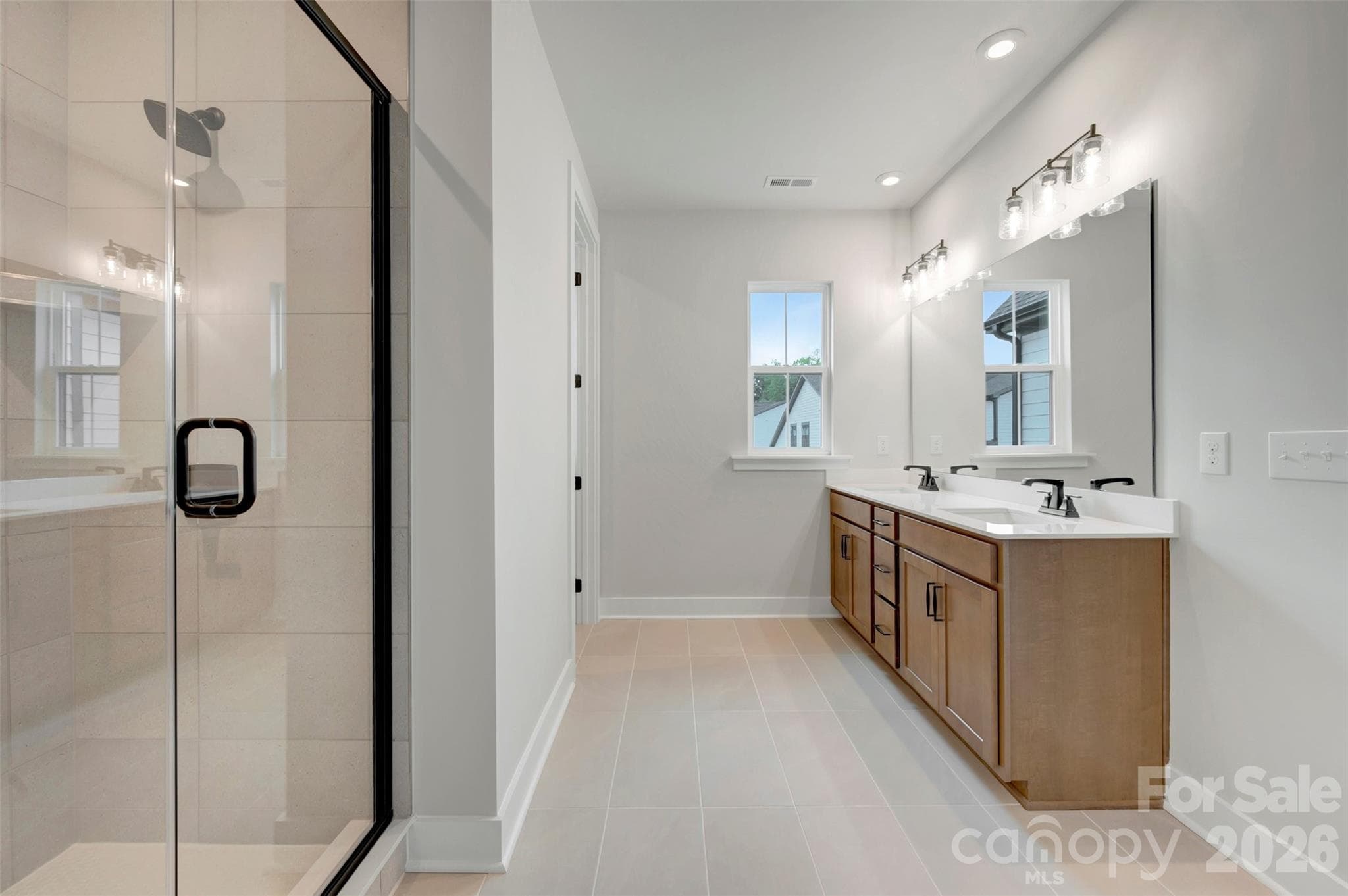 Primary bathroom with walk-in shower - 314 Ardmore Drive, Belmont