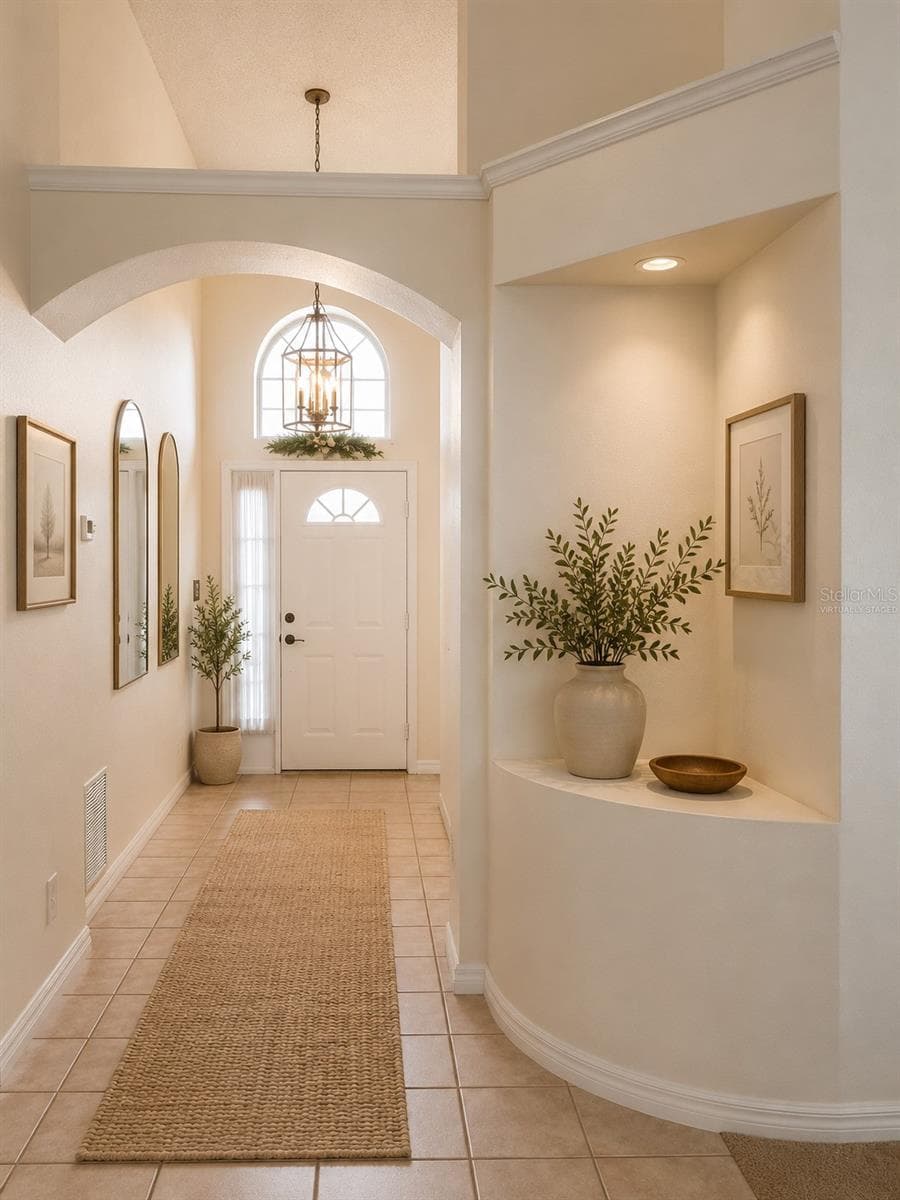 Foyer/Entrance. Virtually staged - 7935 OAKSTONE CT, ORLANDO