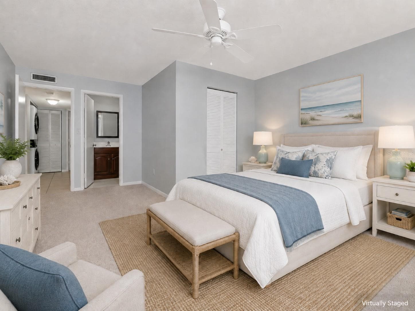 Virtually Staged - Primary Bedroom - 2650 COUNTRYSIDE BLVD #F303, CLEARWATER