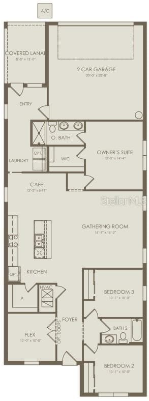 Floor Plan - Floor One - 4697 SUNNY CITRUS LANE, CLERMONT