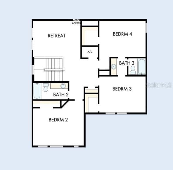 Floor Plan Second Floor - 2794 SOLETA VW, ODESSA