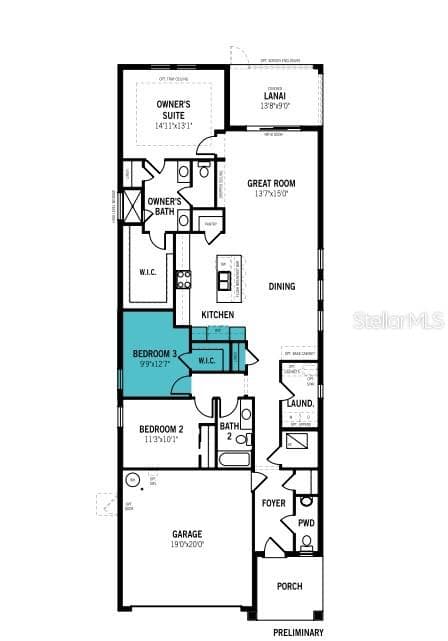 Floor Plan - 1747 SOARING VIDA ST, PALMETTO