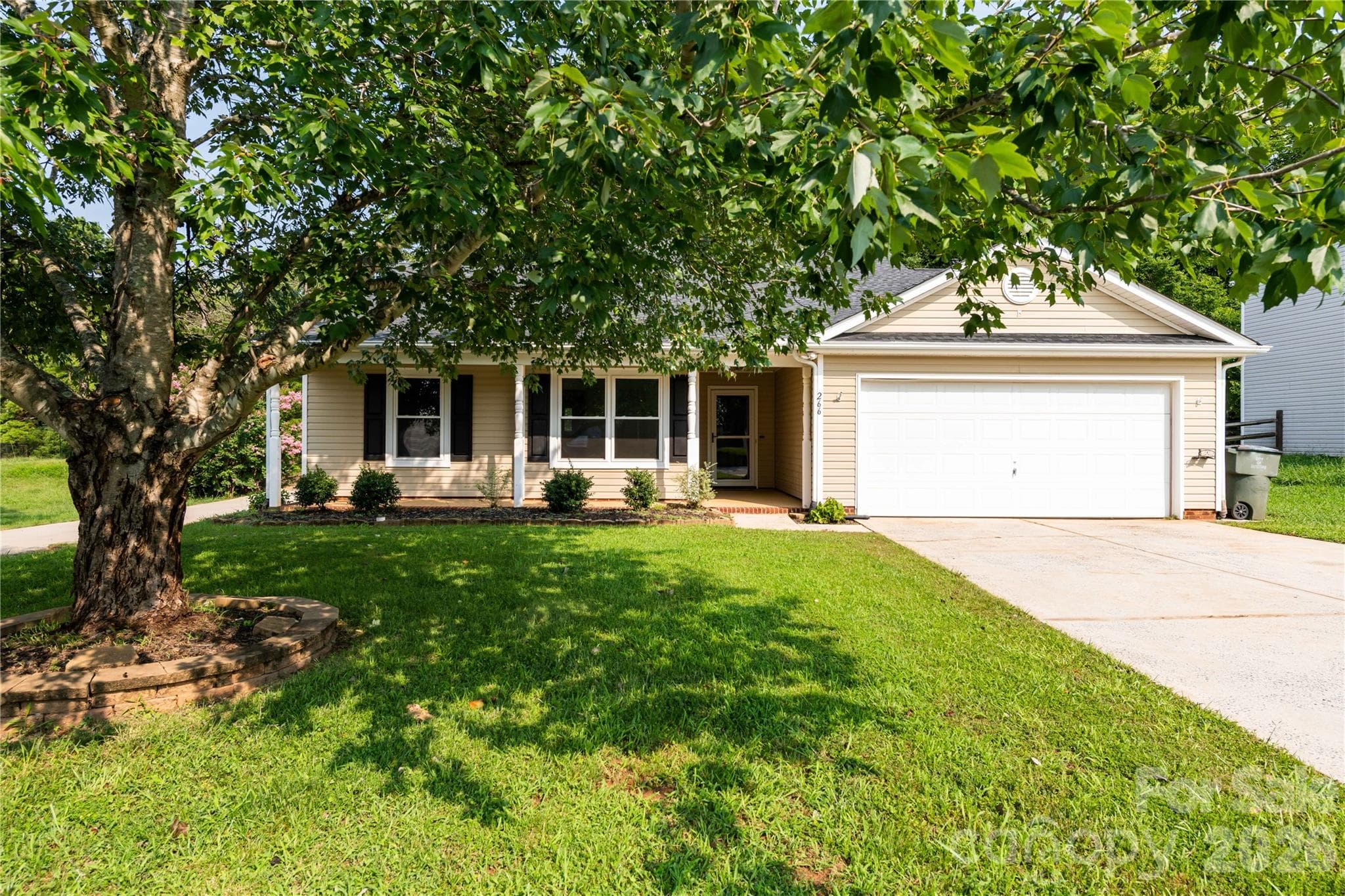 Mature front yard with shaded views - 266 Kendra Drive SW, Concord