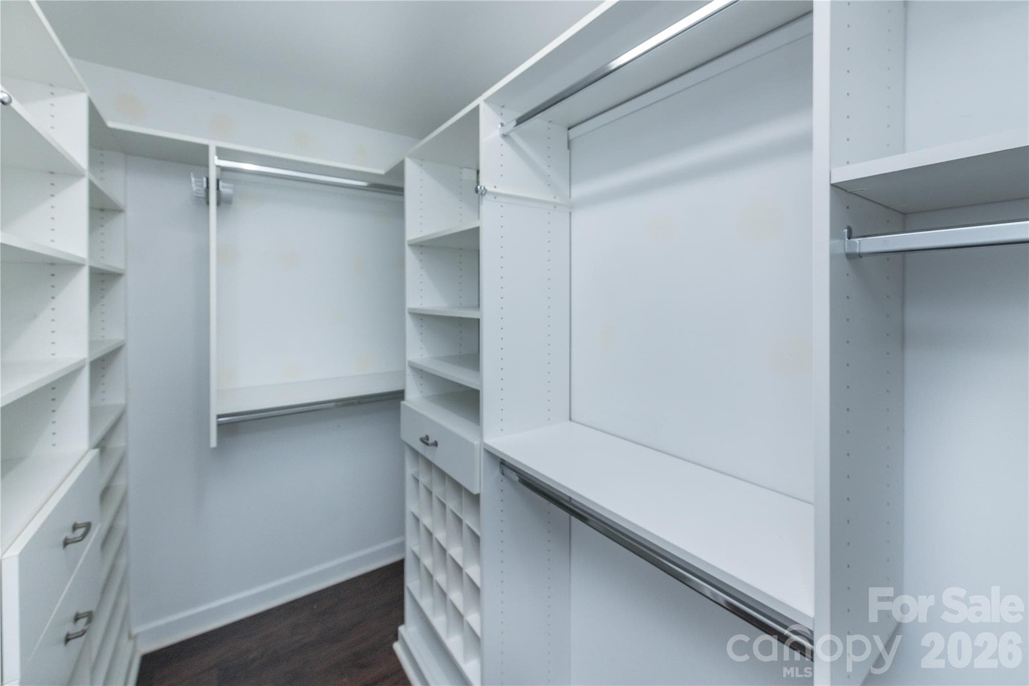 Walk-in closet with closet system - 266 Kendra Drive SW, Concord