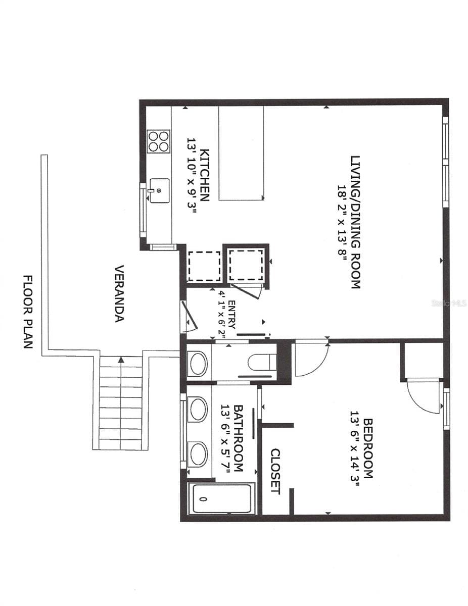 FLOOR PLAN 1350 5TH ST, #106 - 1350 5TH STREET #106, SARASOTA