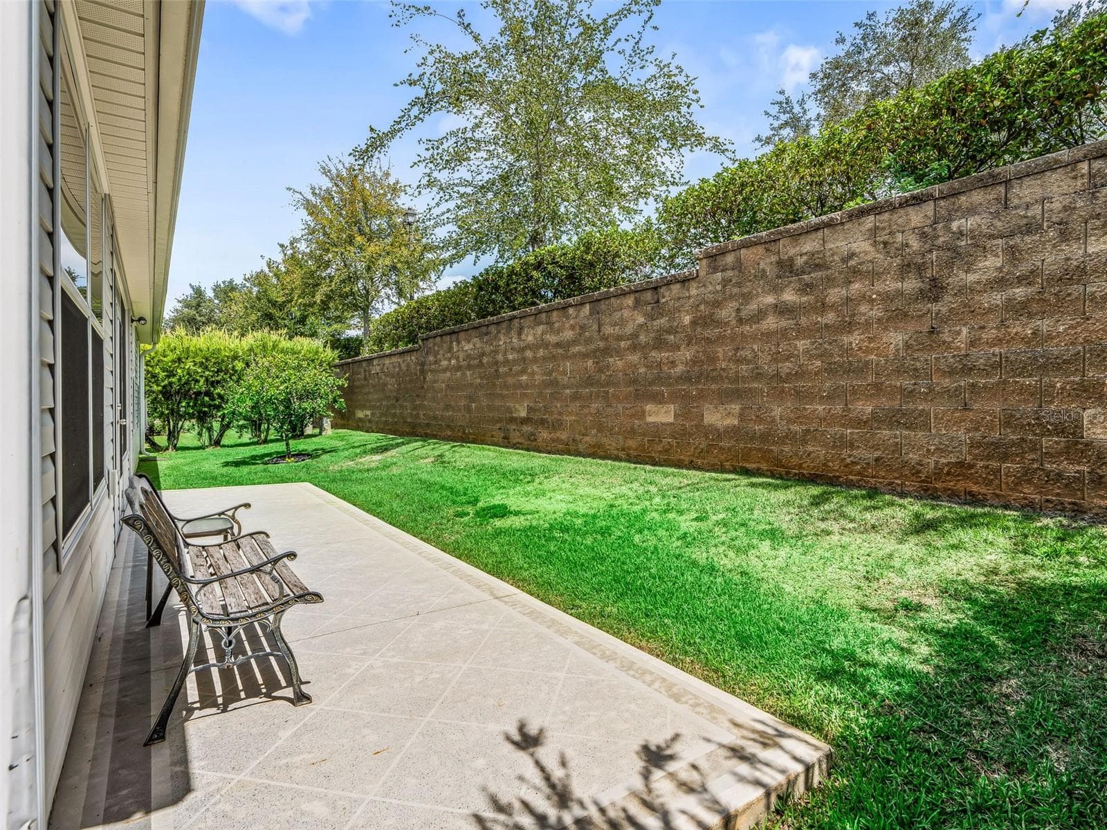 Private back yard with Patio - 764 BAISLEY TRL, THE VILLAGES