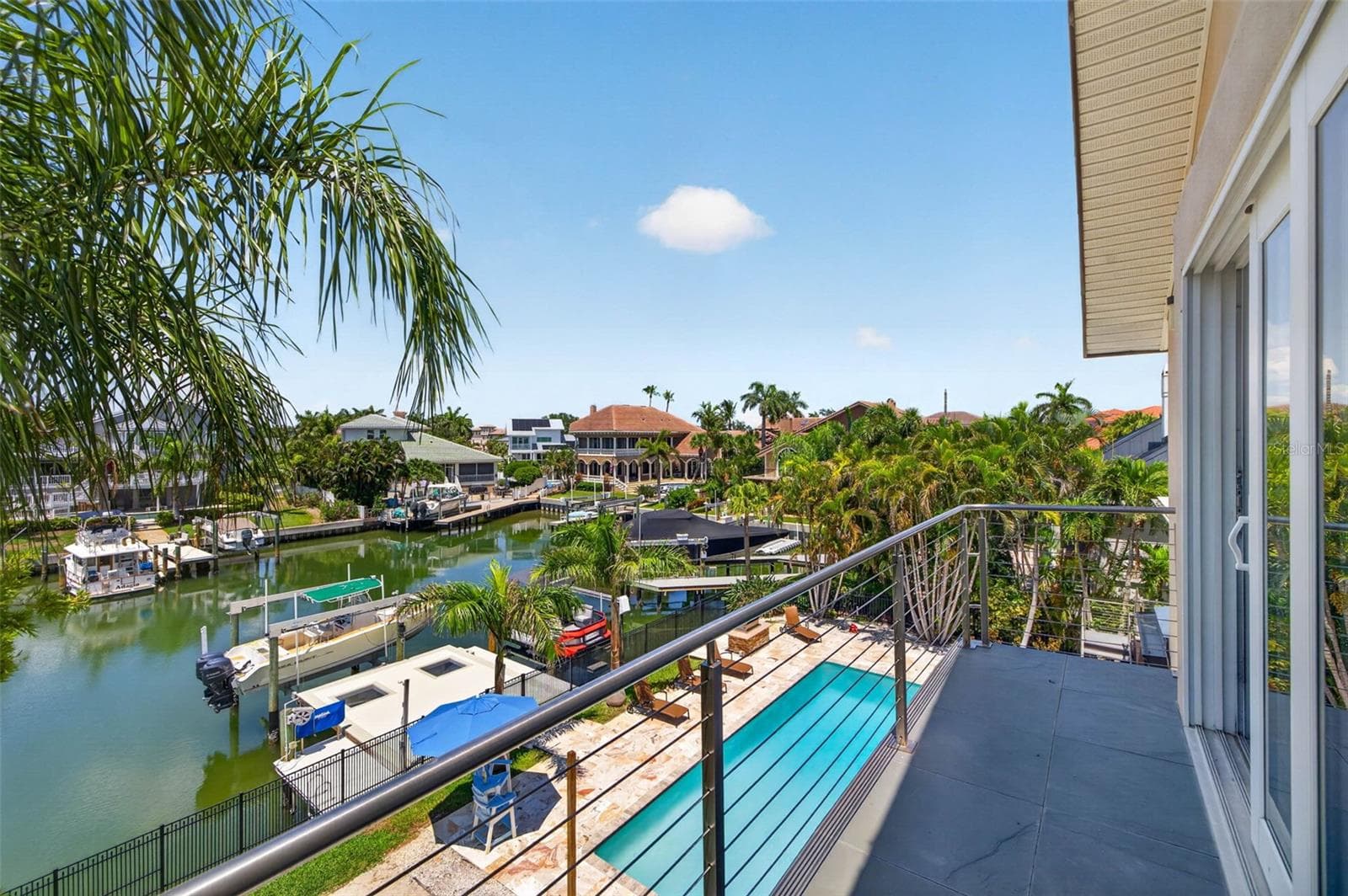 Water views from primary balcony - 113 7TH ST E, ST PETERSBURG