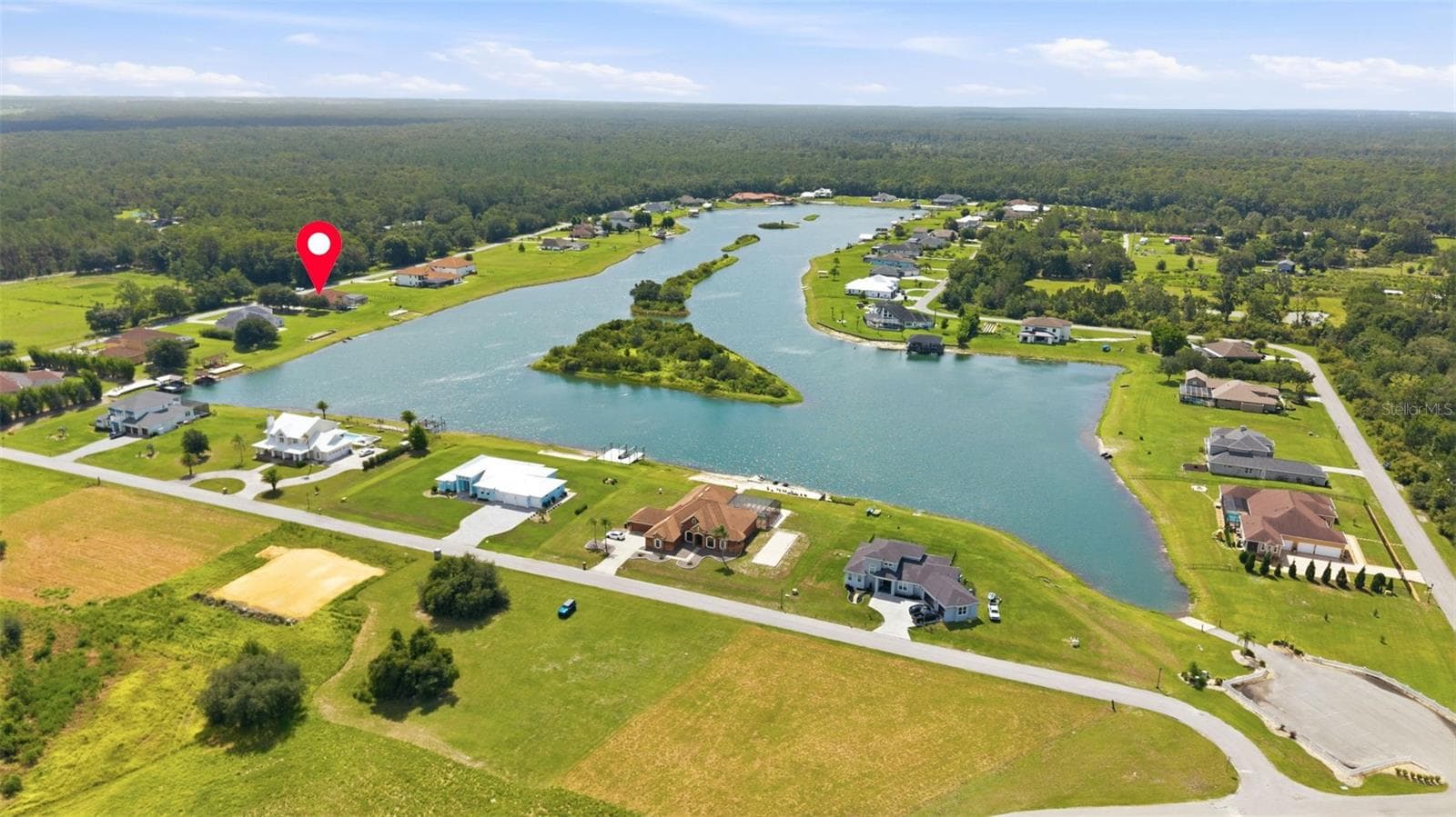 Community Aerial Views - 24355 HIDEOUT TRL, LAND O LAKES