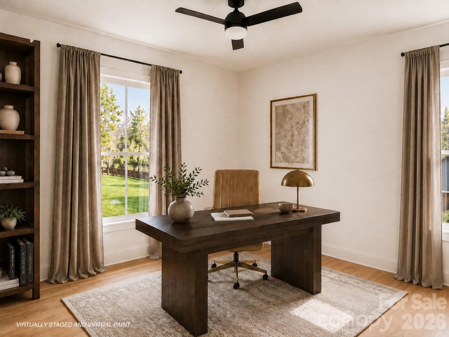 Virtually staged; virtual wall color - 127 Rockbridge Road, Mills River