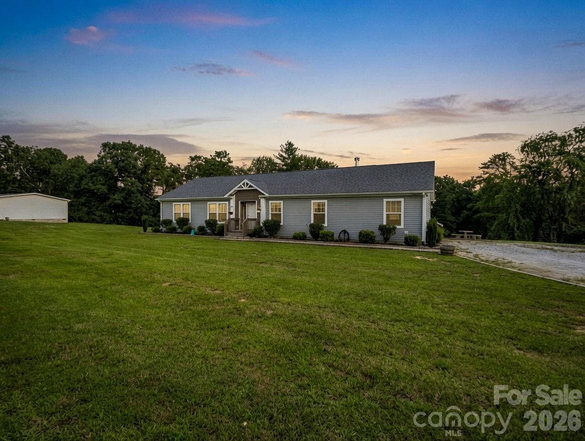 Twilight Staged Photo - 213 Big Oak Road, Hendersonville