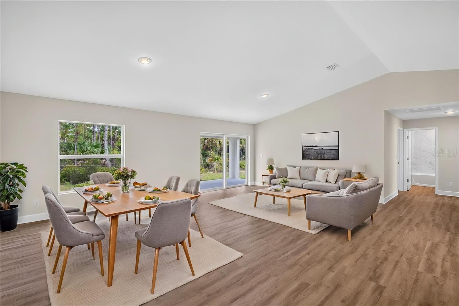 Great Room Virtually Staged - 23485 BRANCH AVE, PORT CHARLOTTE