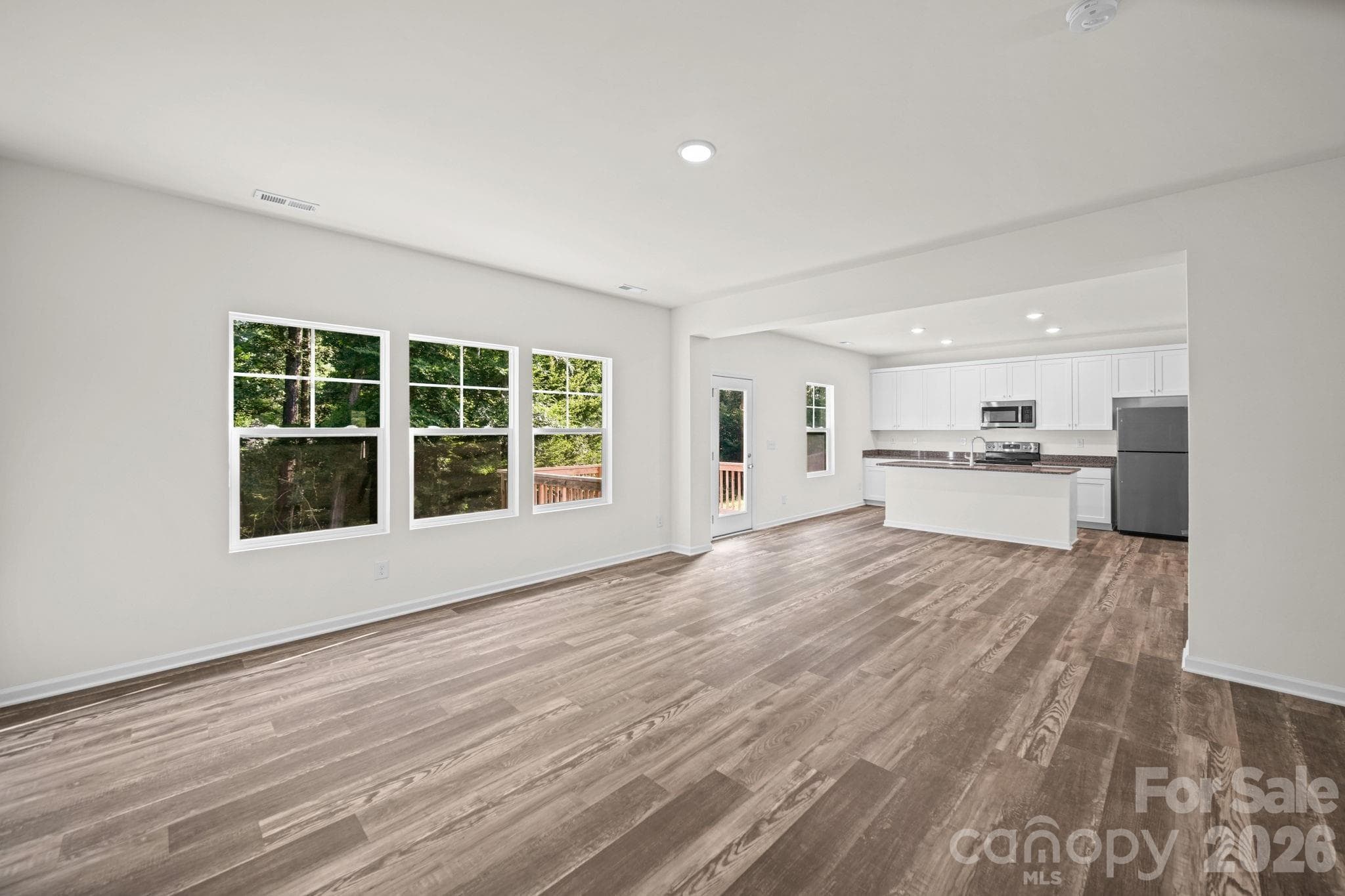 Great Room and Kitchen - 7813 E Lane Drive, Charlotte