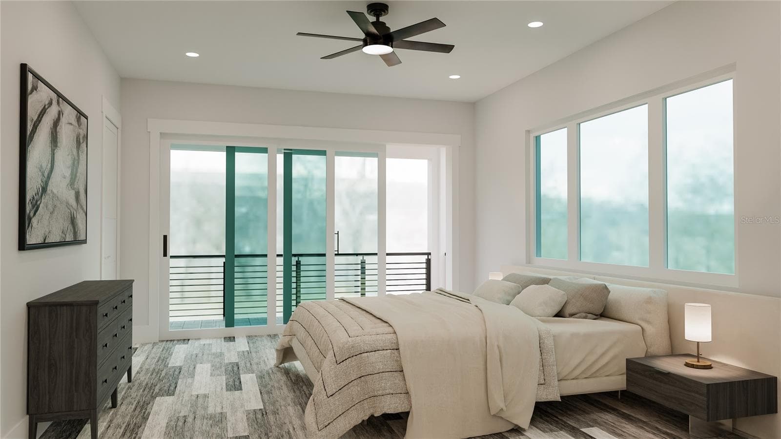 Primary Bedroom Rendering | 190 Mockingbird Ln, Englewood, FL 34223 - 190 MOCKINGBIRD LN, ENGLEWOOD