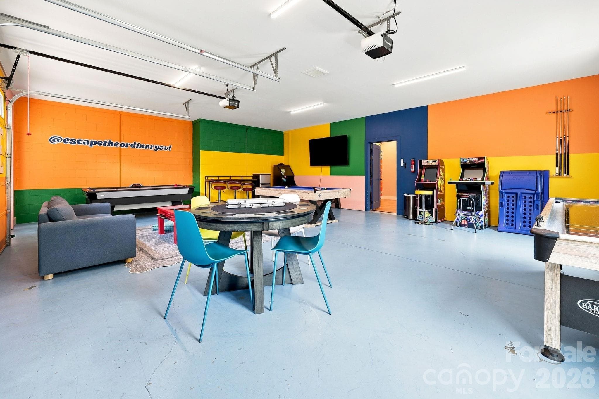converted 2 car garage to finished area - Game room - 322 Goughes Branch Road, Leicester