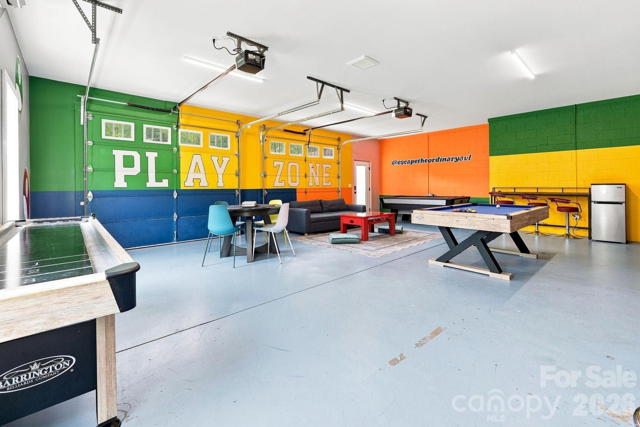 converted 2 car garage to finished area - Game room - 322 Goughes Branch Road, Leicester