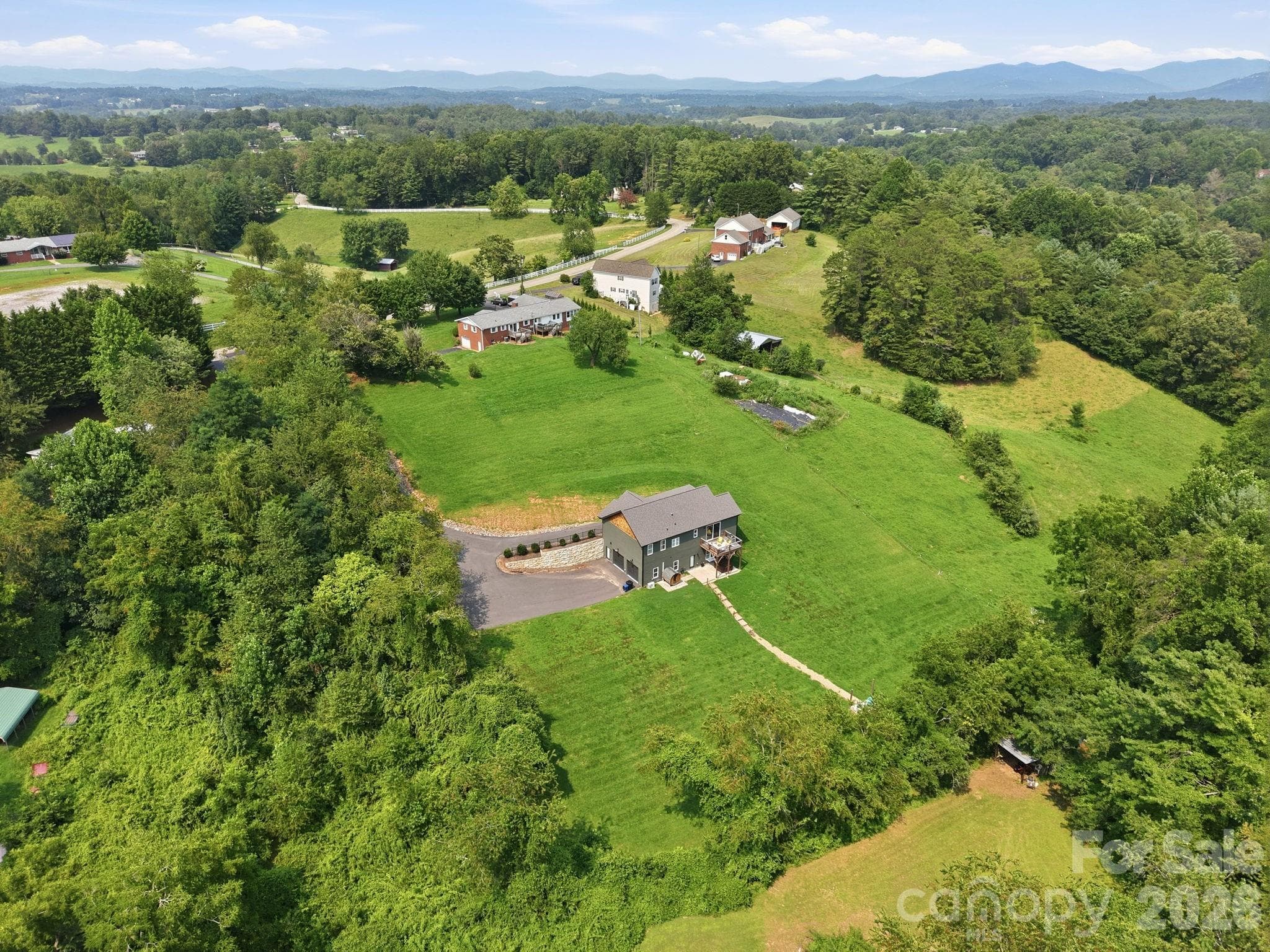 Drone shot - 322 Goughes Branch Road, Leicester