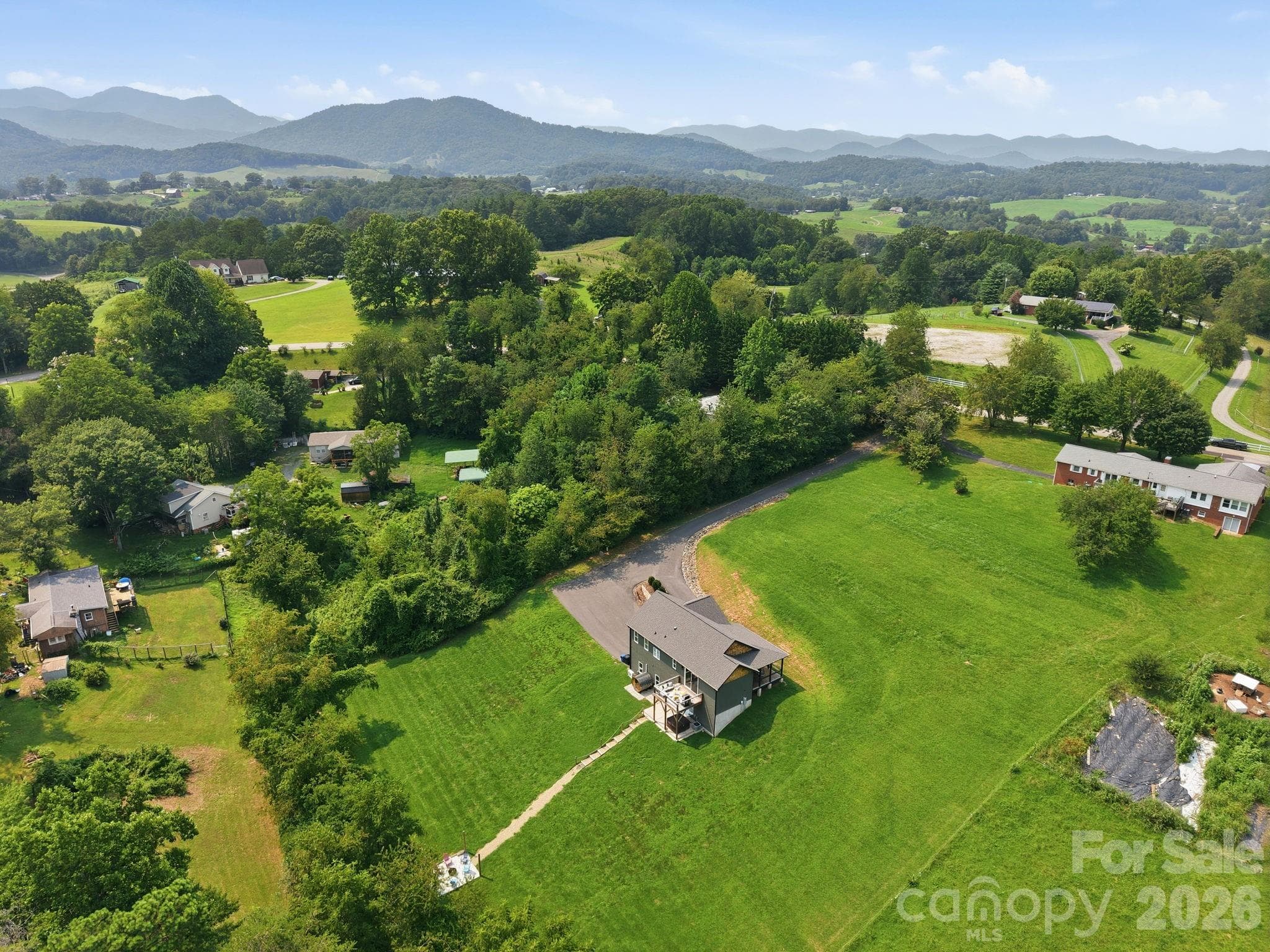 Drone shot - 322 Goughes Branch Road, Leicester
