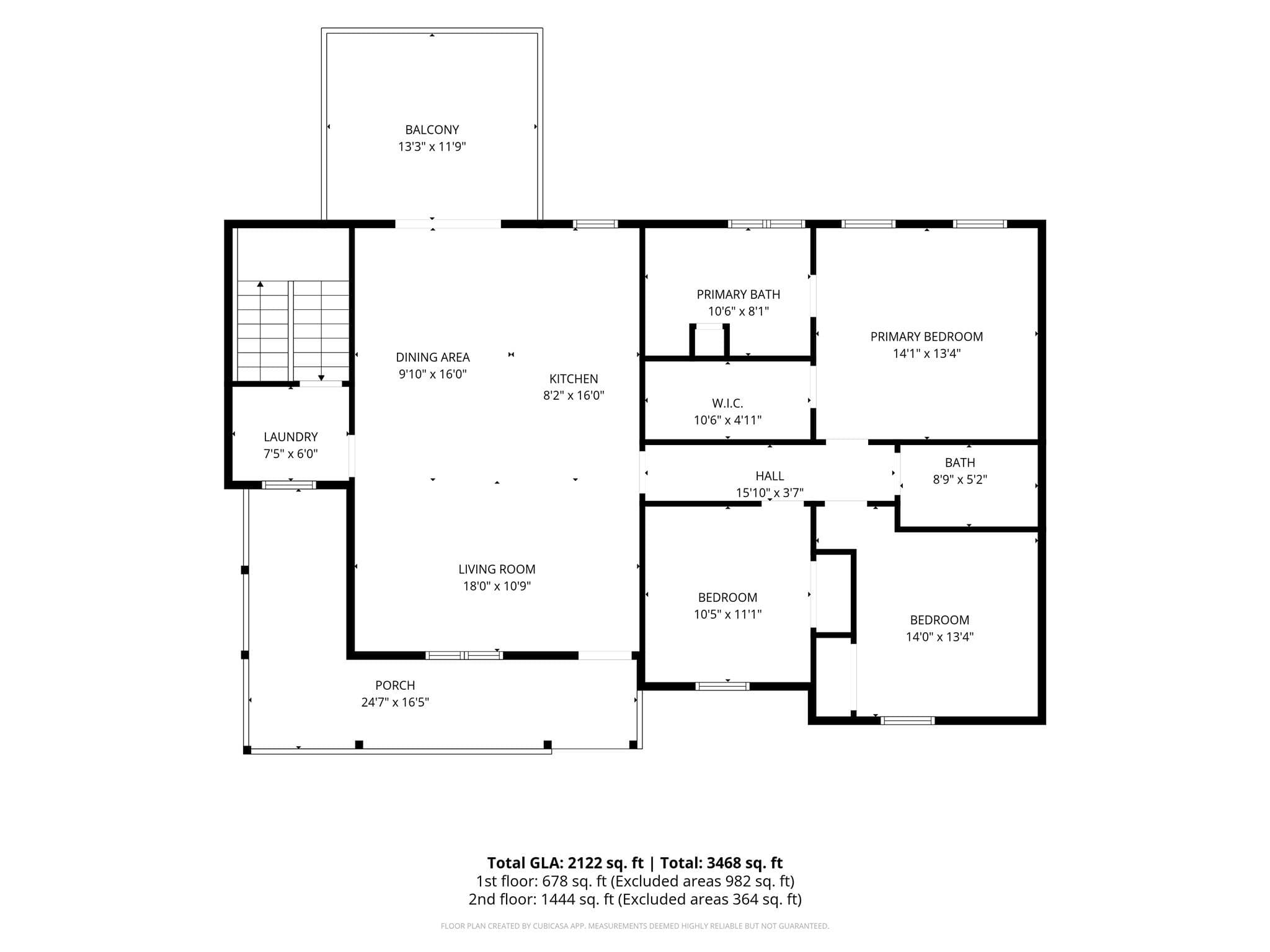 Floor plan - 322 Goughes Branch Road, Leicester