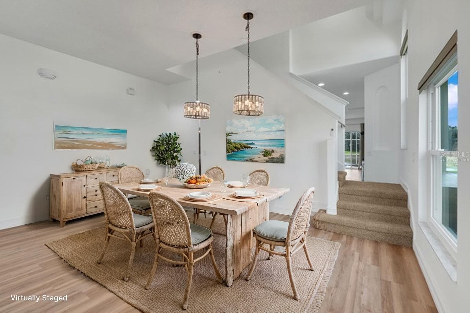 Virtually staged dining room - 16740 GLENBROOK BLVD, CLERMONT