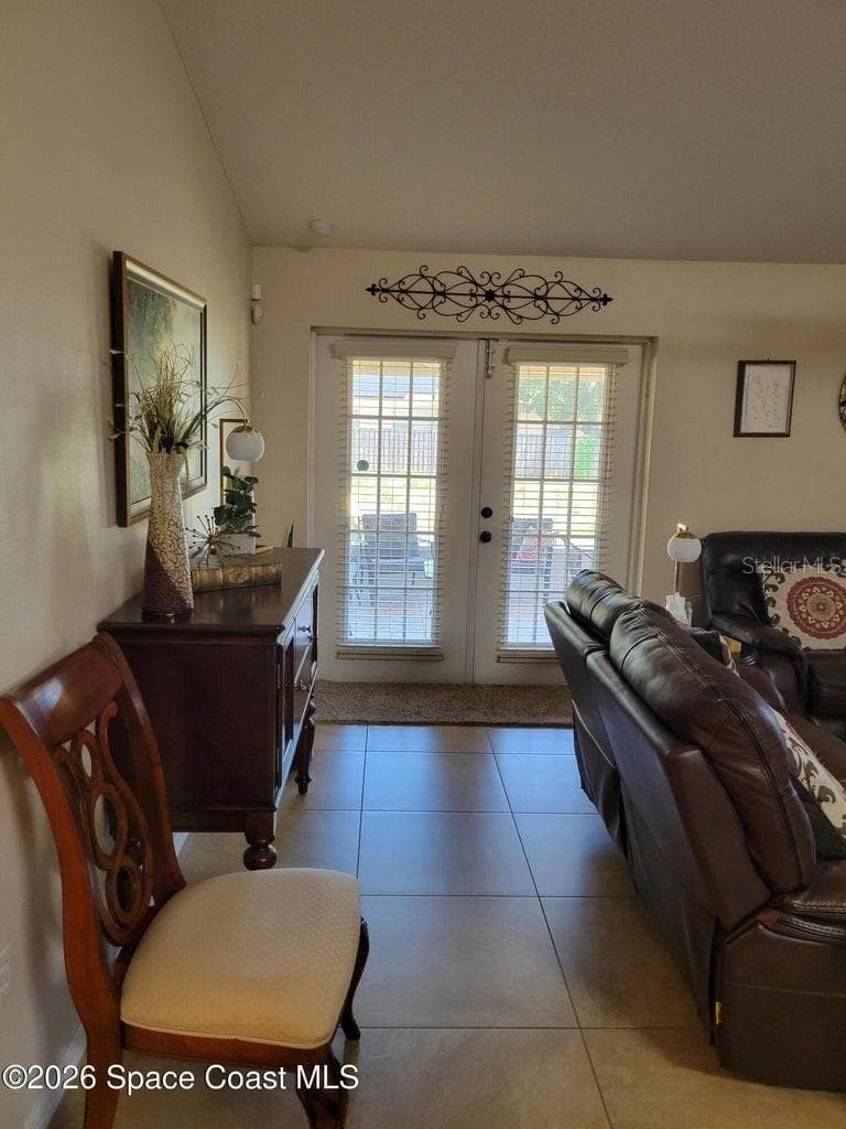 French Doors to the screend back porch - 1703 VALCOURT ST NW, PALM BAY