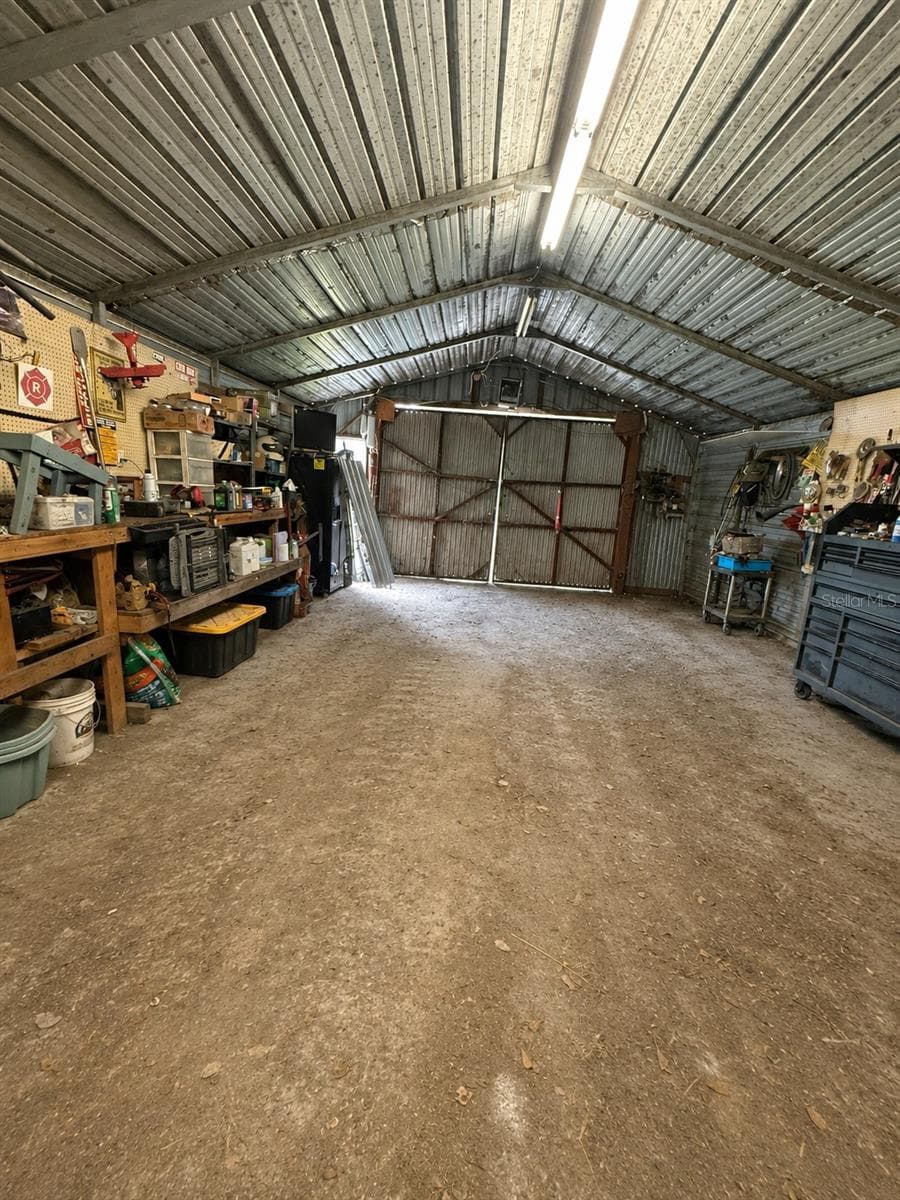 Entrance to the detached 25 X 40 workshop - 4280 TURNER RD, MULBERRY