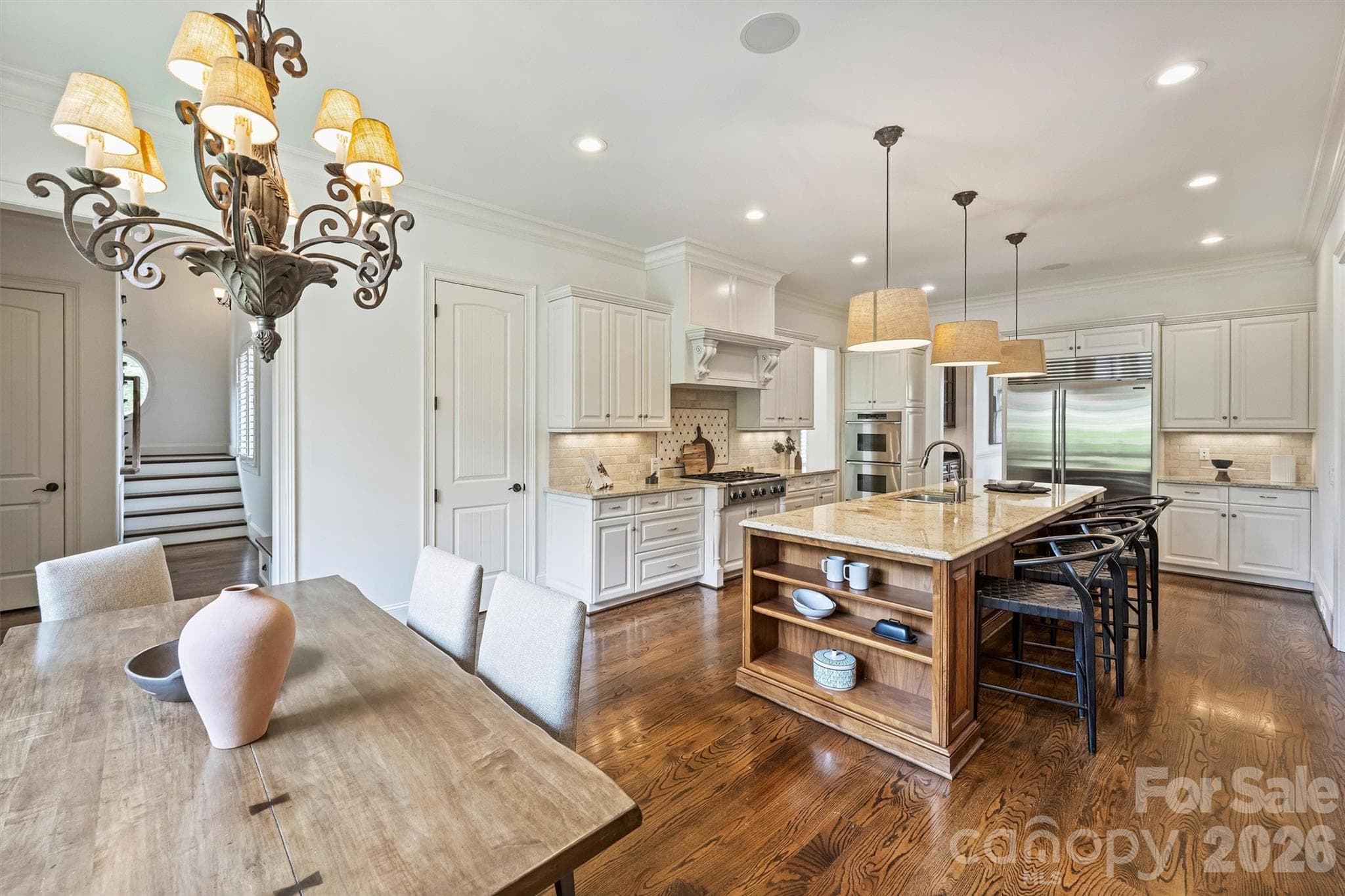 Kitchen flows into the Breakfast Room - 6223 Calley Glenn Lane, Charlotte
