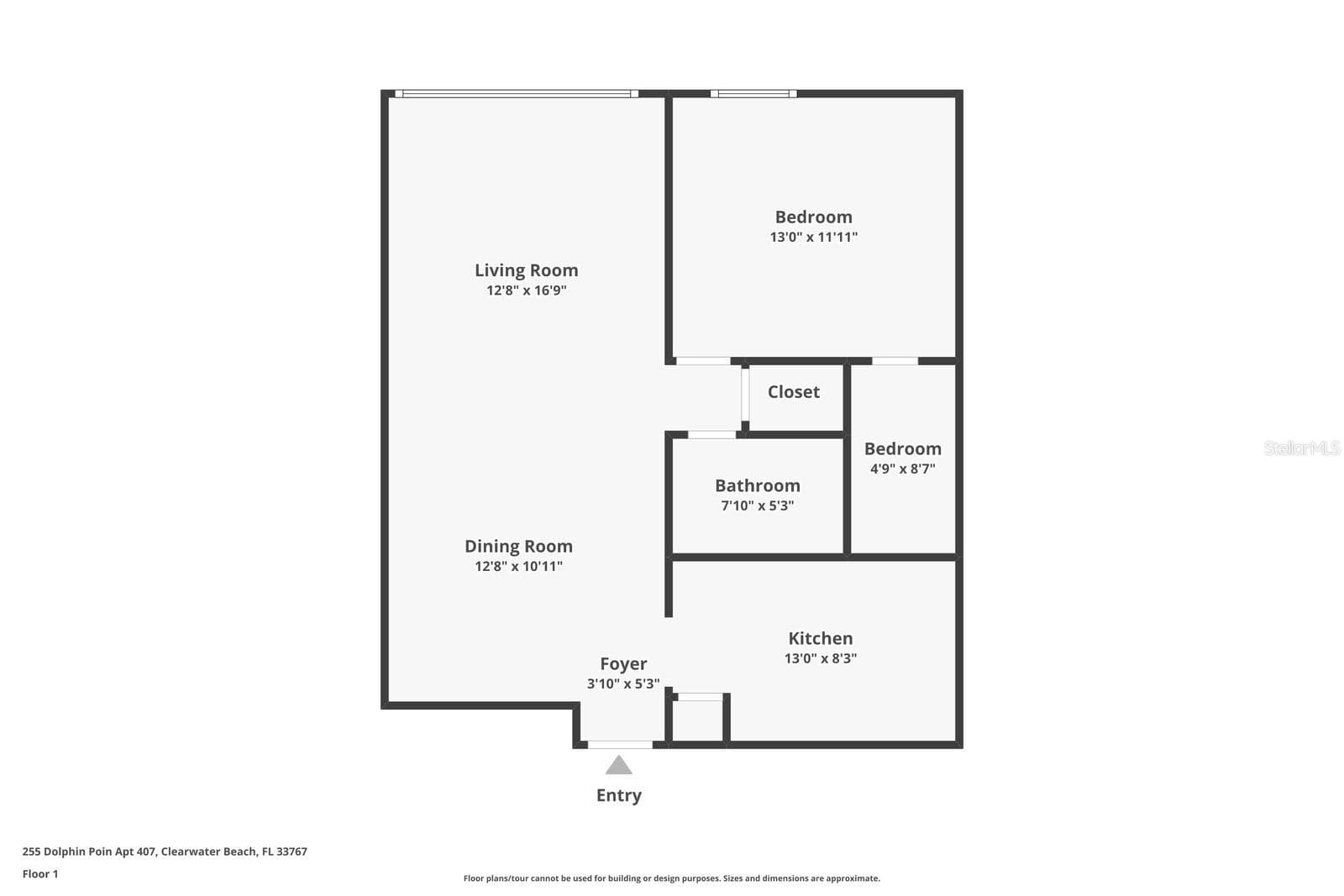 Condominium at 255 DOLPHIN PT #407, CLEARWATER BEACH, photo 17 of 17