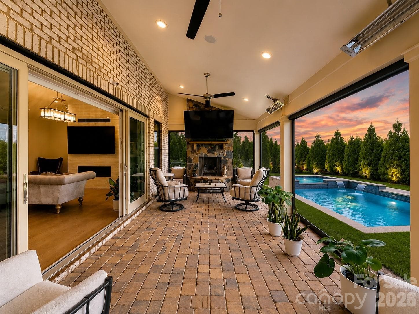 AI generated pool (not included in pricing) - 3066 Belden Drive, Fort Mill