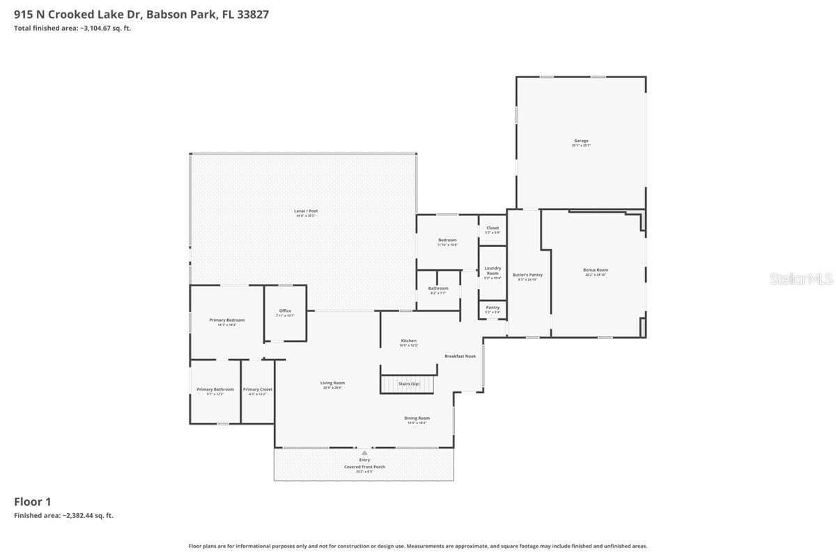 1st Floor - 915 N CROOKED LAKE DR, BABSON PARK