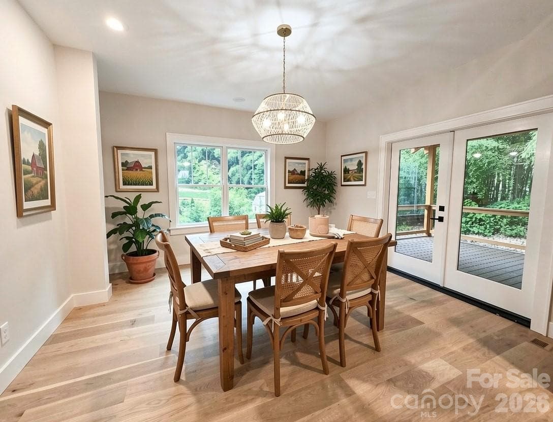 Dining-Virtual Staging - 505 S Oconeechee Avenue, Black Mountain