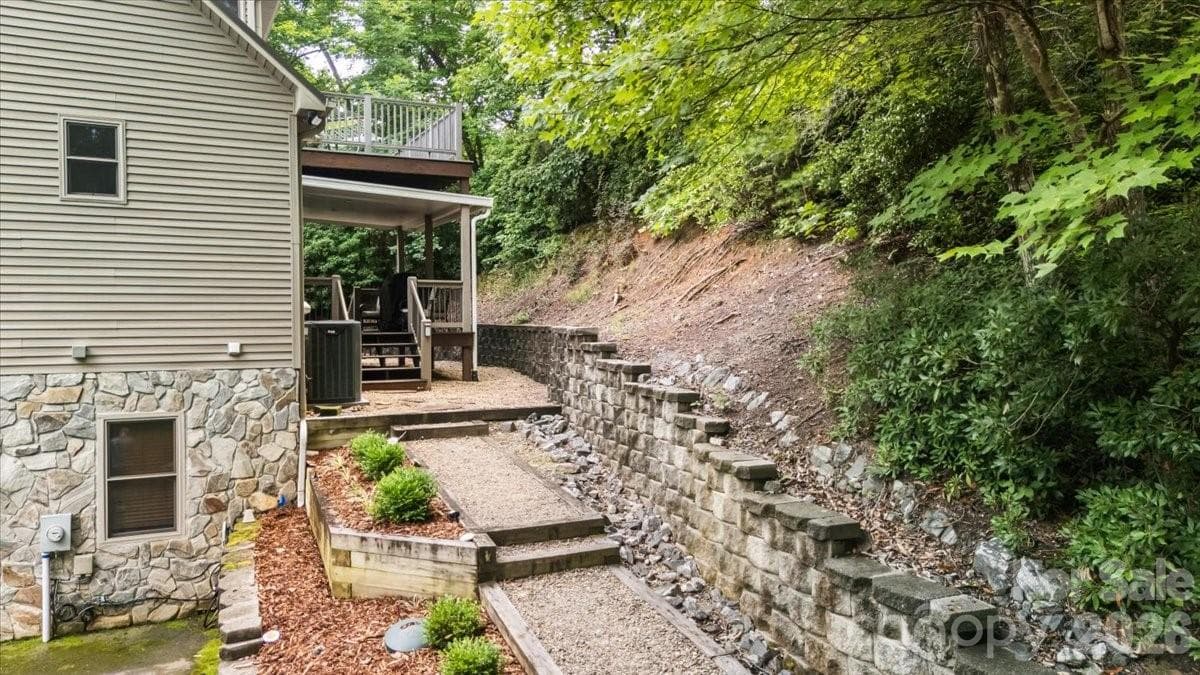 Entry to the kitchen from the driveway. - 179 Rock Spring Road, Lake Lure