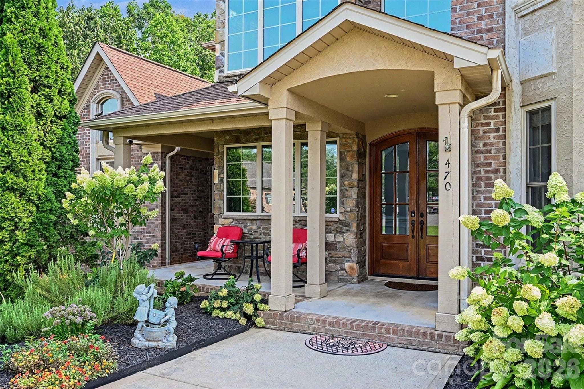 Stately Covered Entry - 470 Swift Creek Cove, Lake Wylie