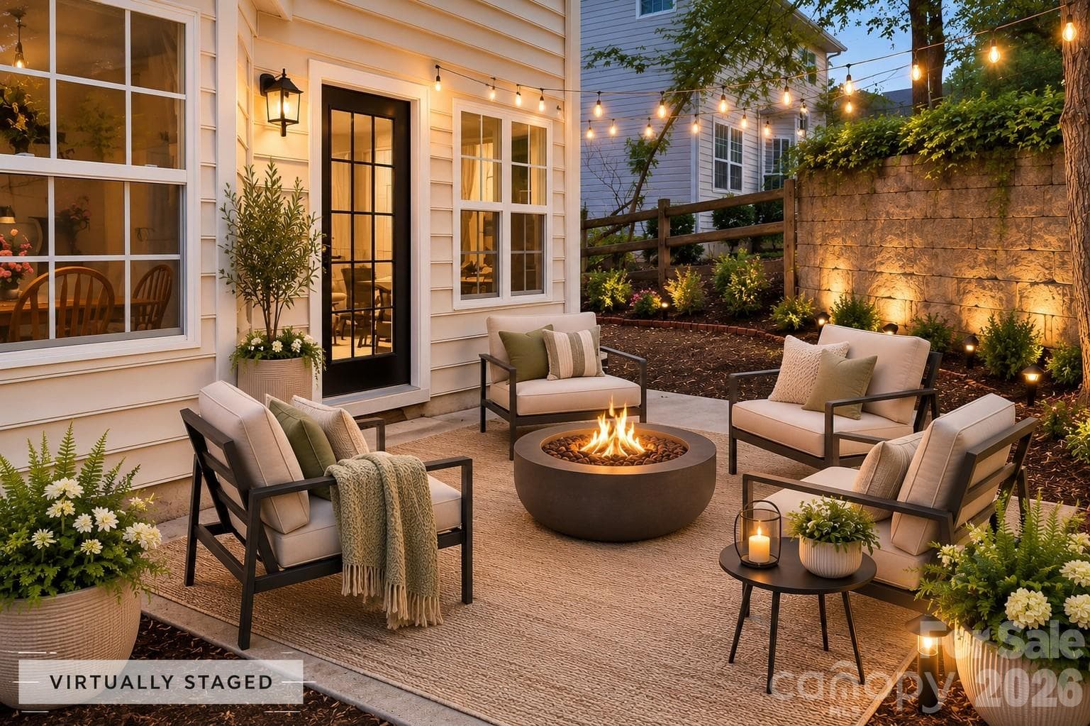 virtually staged patio - 5645 Winslow Avenue NW, Concord