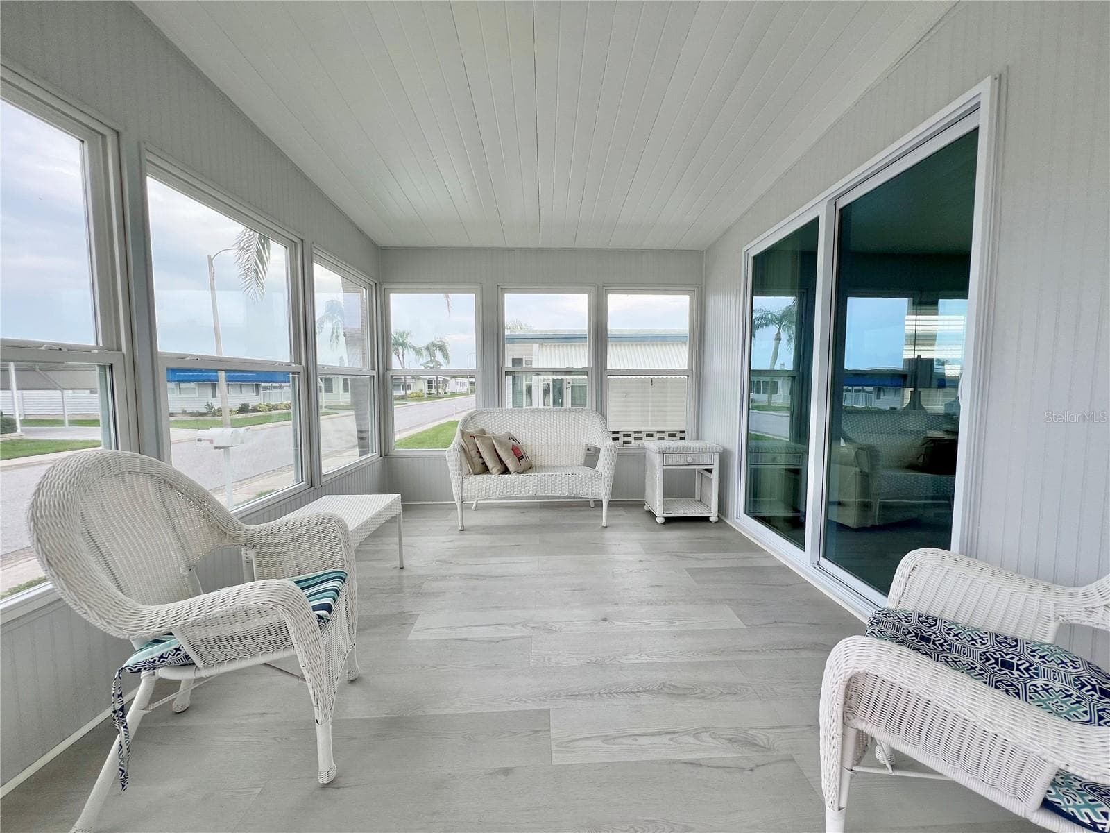 Front Florida room with new windows and doors - 1100 BELCHER RD S #787, LARGO