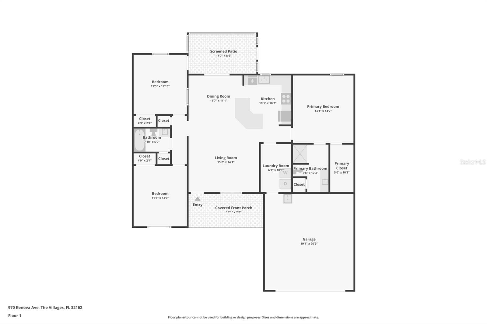 Floor Plan - 970 KENOVA AVE, THE VILLAGES