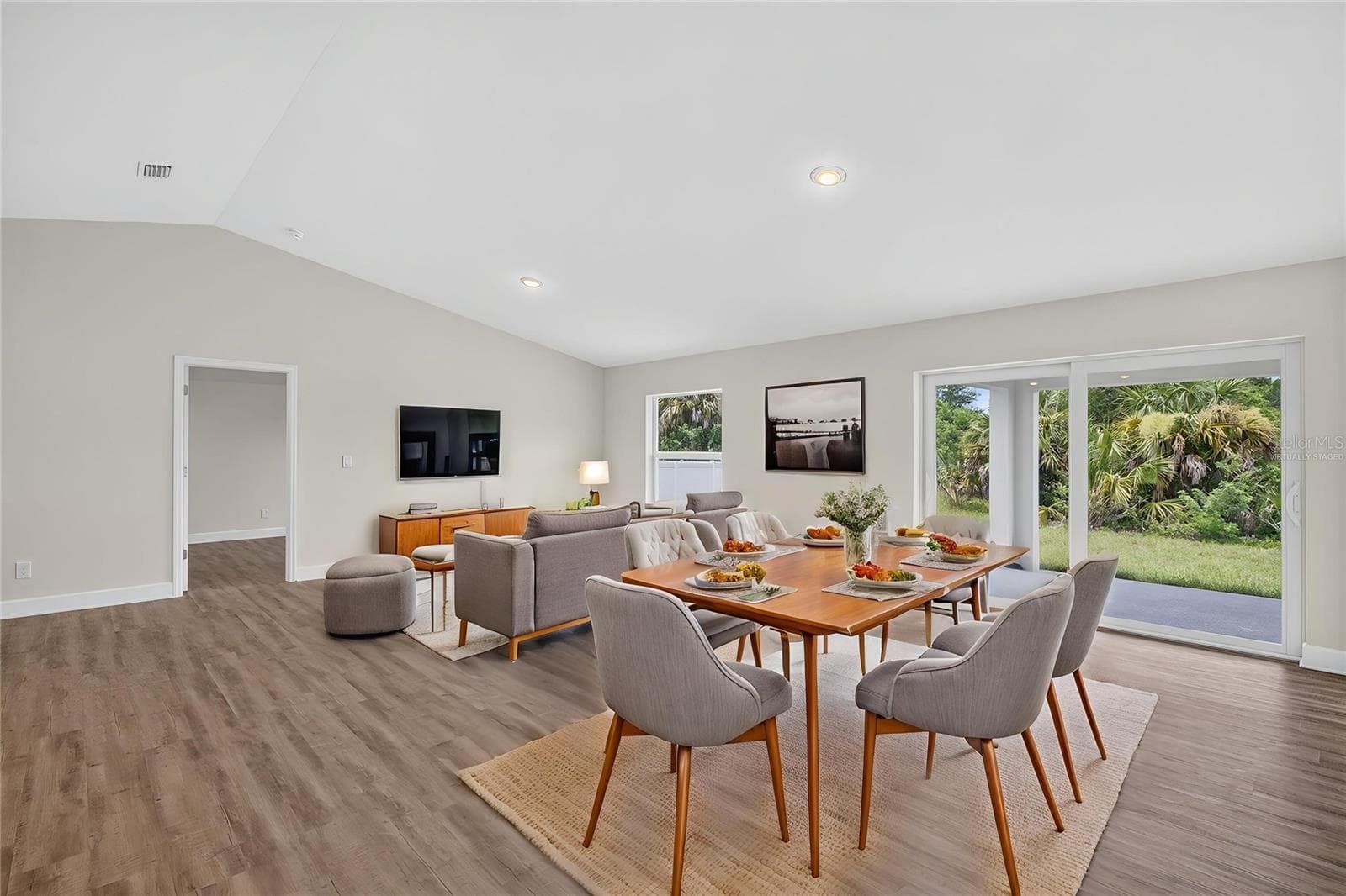 Great Room Virtually Staged - 147 FLANDERS ST, PORT CHARLOTTE