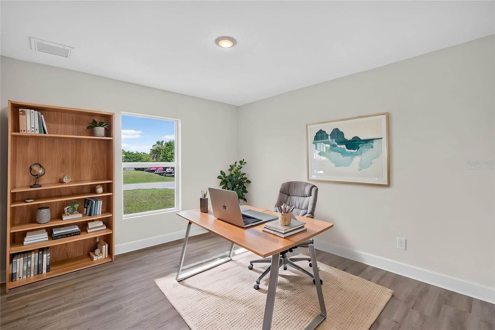 Den/Office Virtually Staged - 147 FLANDERS ST, PORT CHARLOTTE