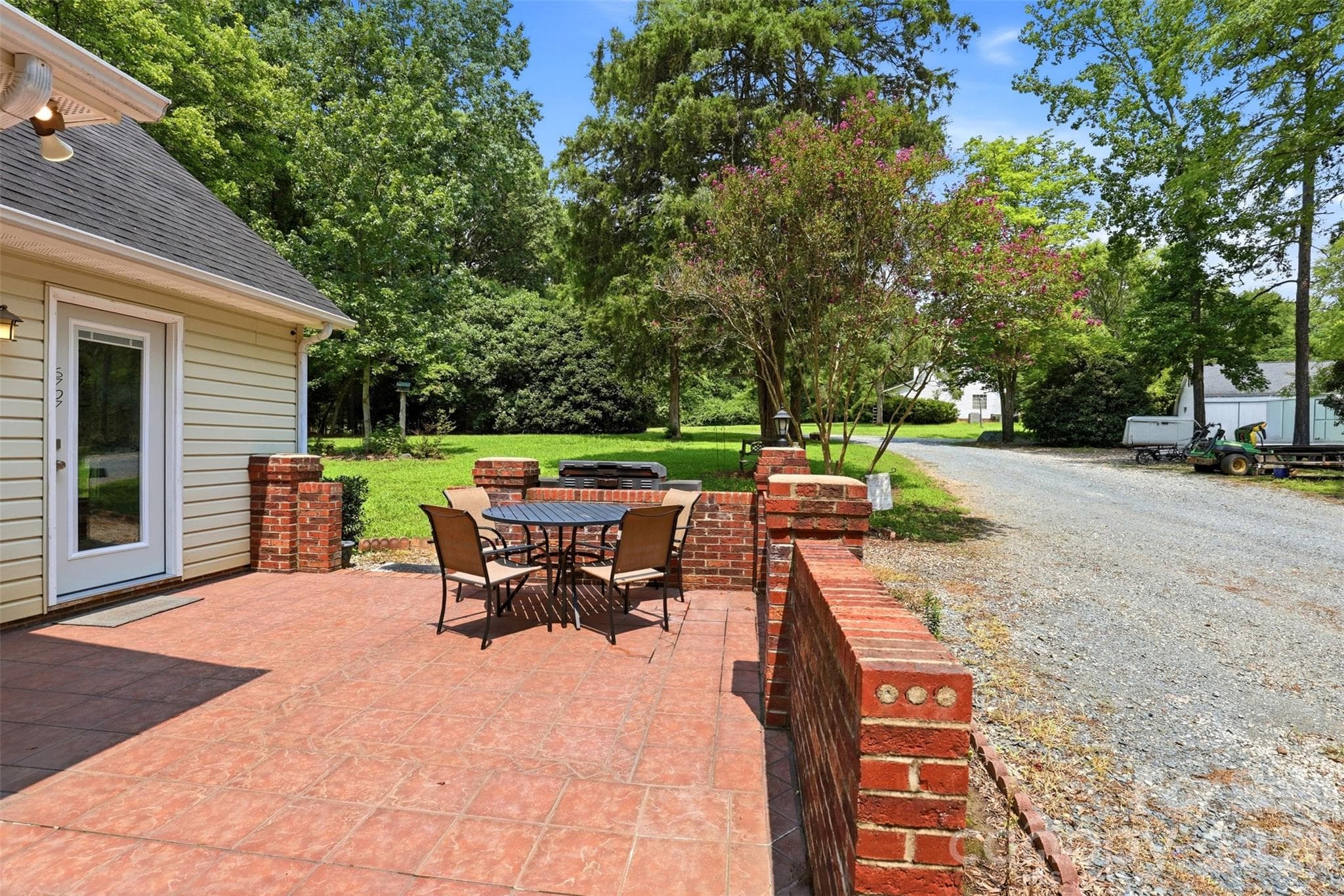 rear brick patio - 6707 S Providence Road, Waxhaw