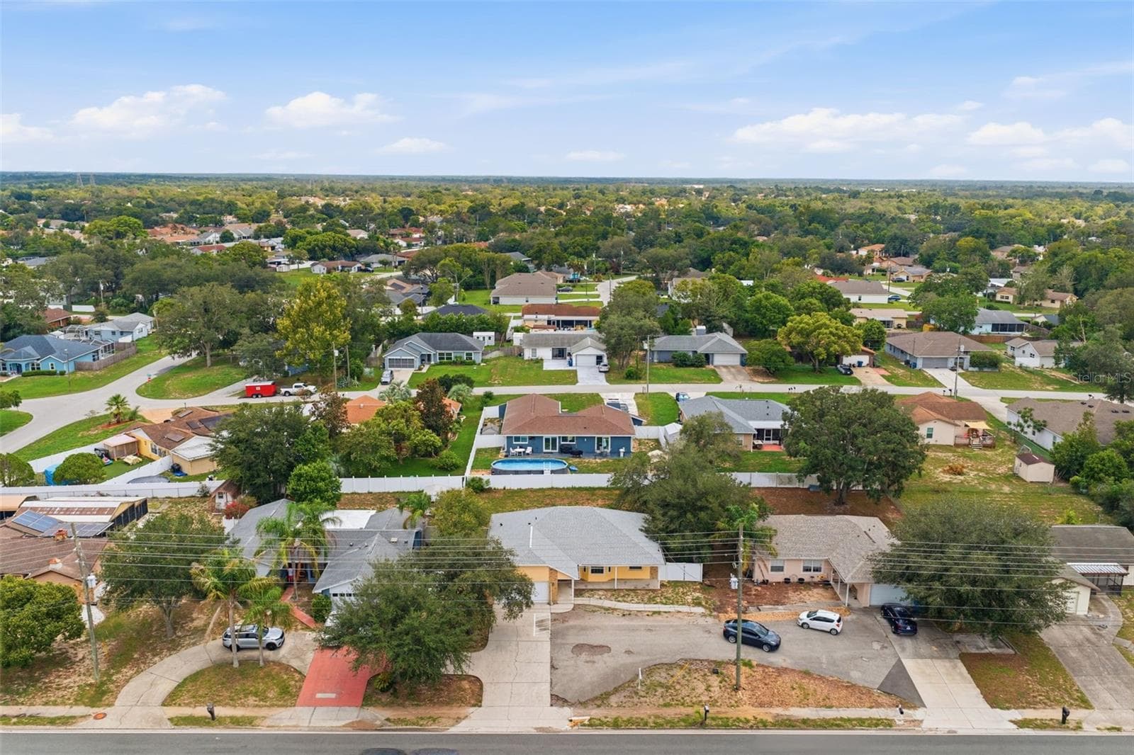 Aerial View - 10154 SPRING HILL DR, SPRING HILL