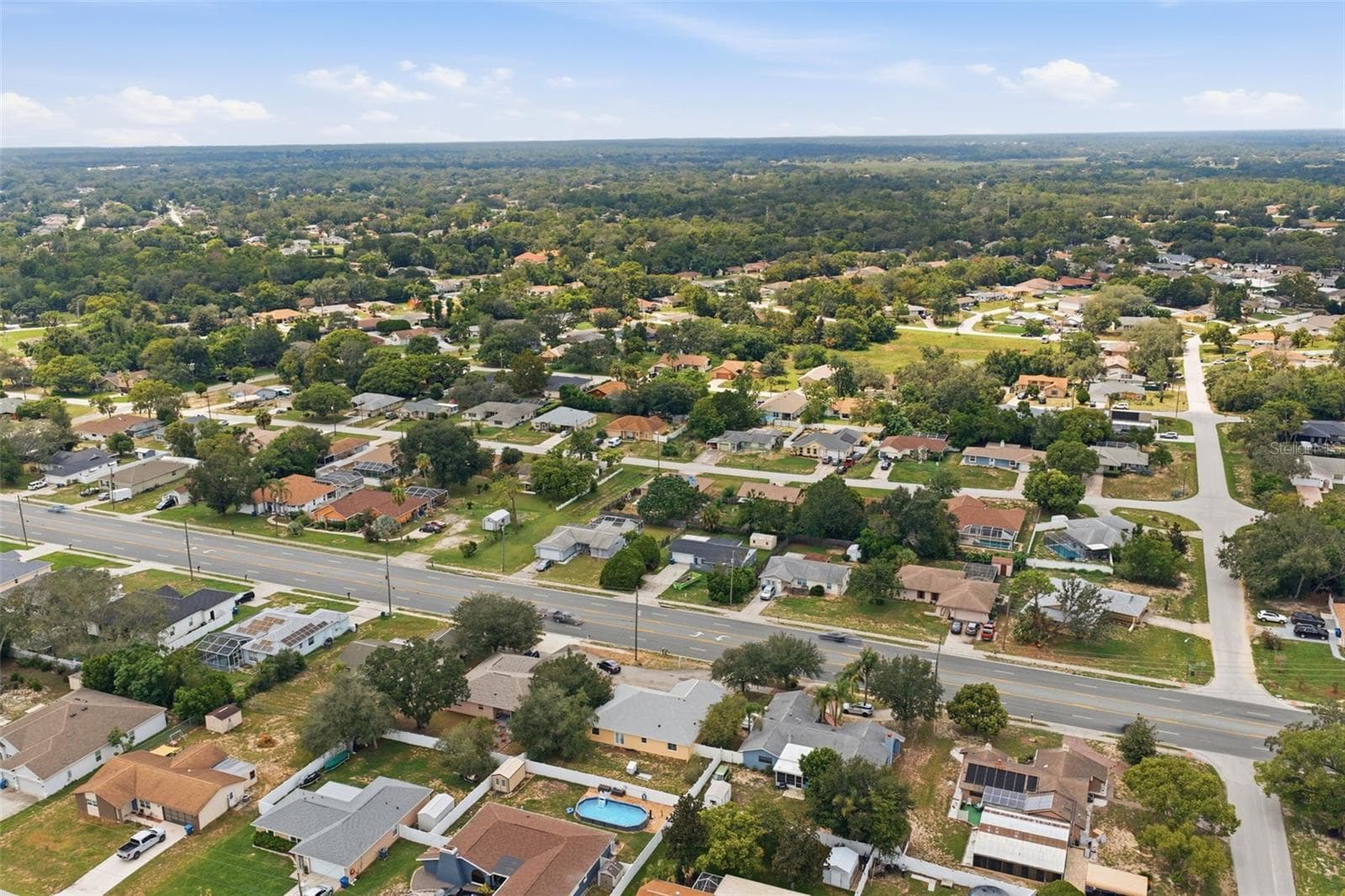 Aerial View - 10154 SPRING HILL DR, SPRING HILL