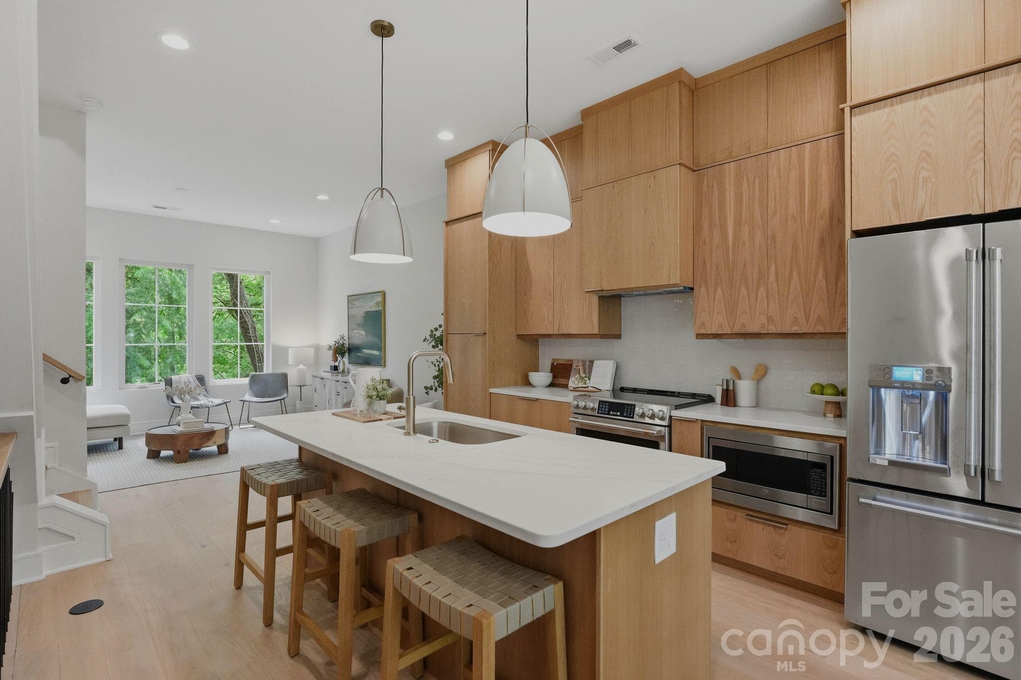 Kitchen of model home.Staged model as example of this floorplan. - 610 E 16th Street, Charlotte