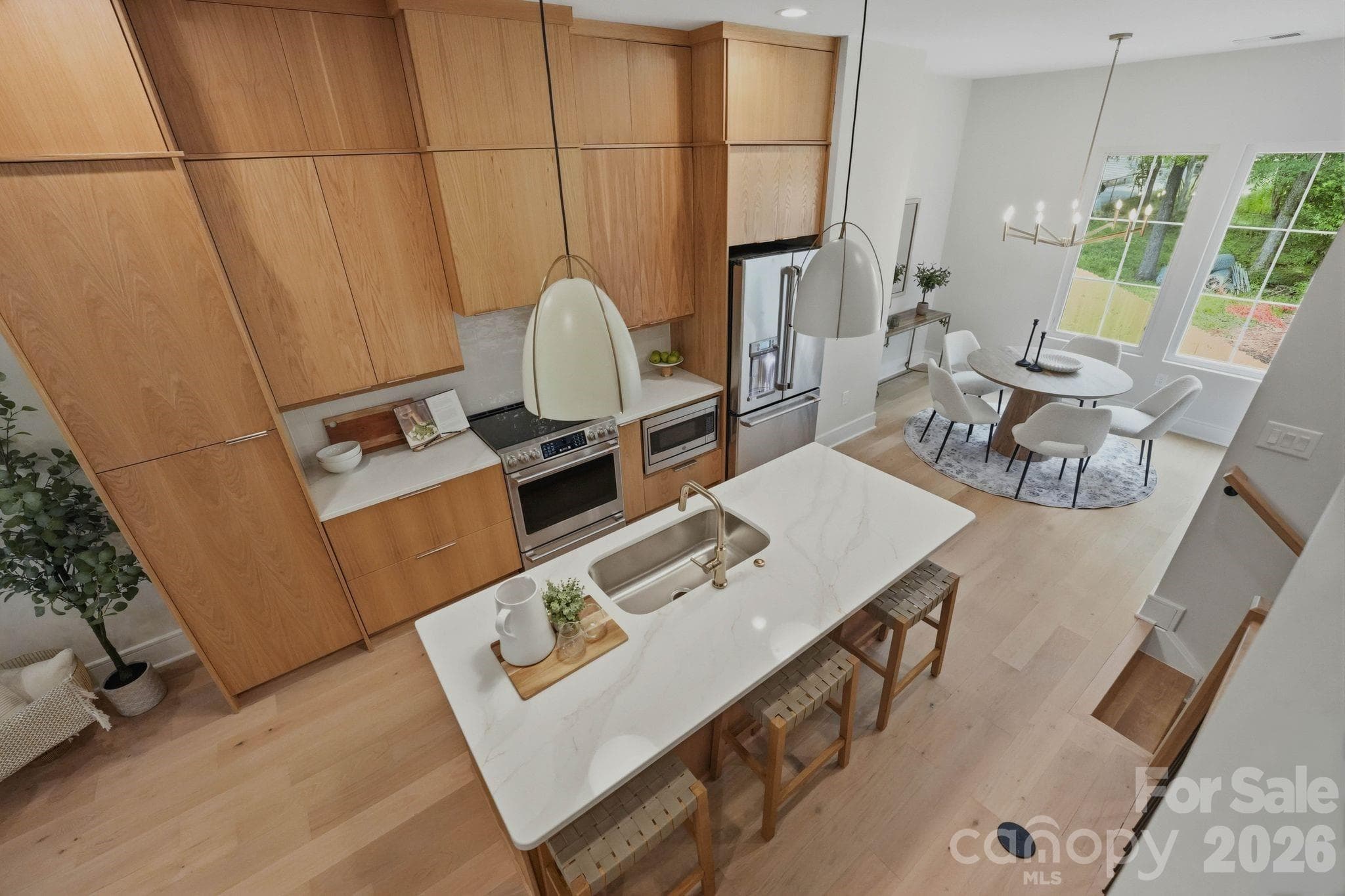 Kitchen view.Staged model as example of this floorplan. - 610 E 16th Street, Charlotte