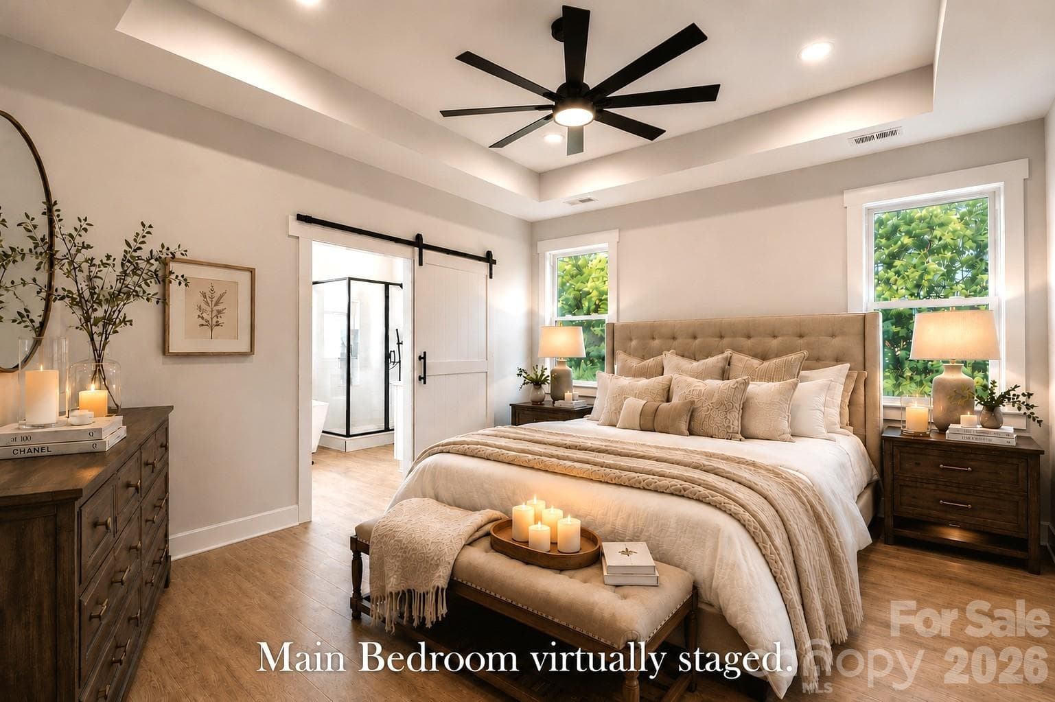 Main Bedroom with lots of character. (Virtually staged.) - 1205 Coppergate Drive, Salisbury