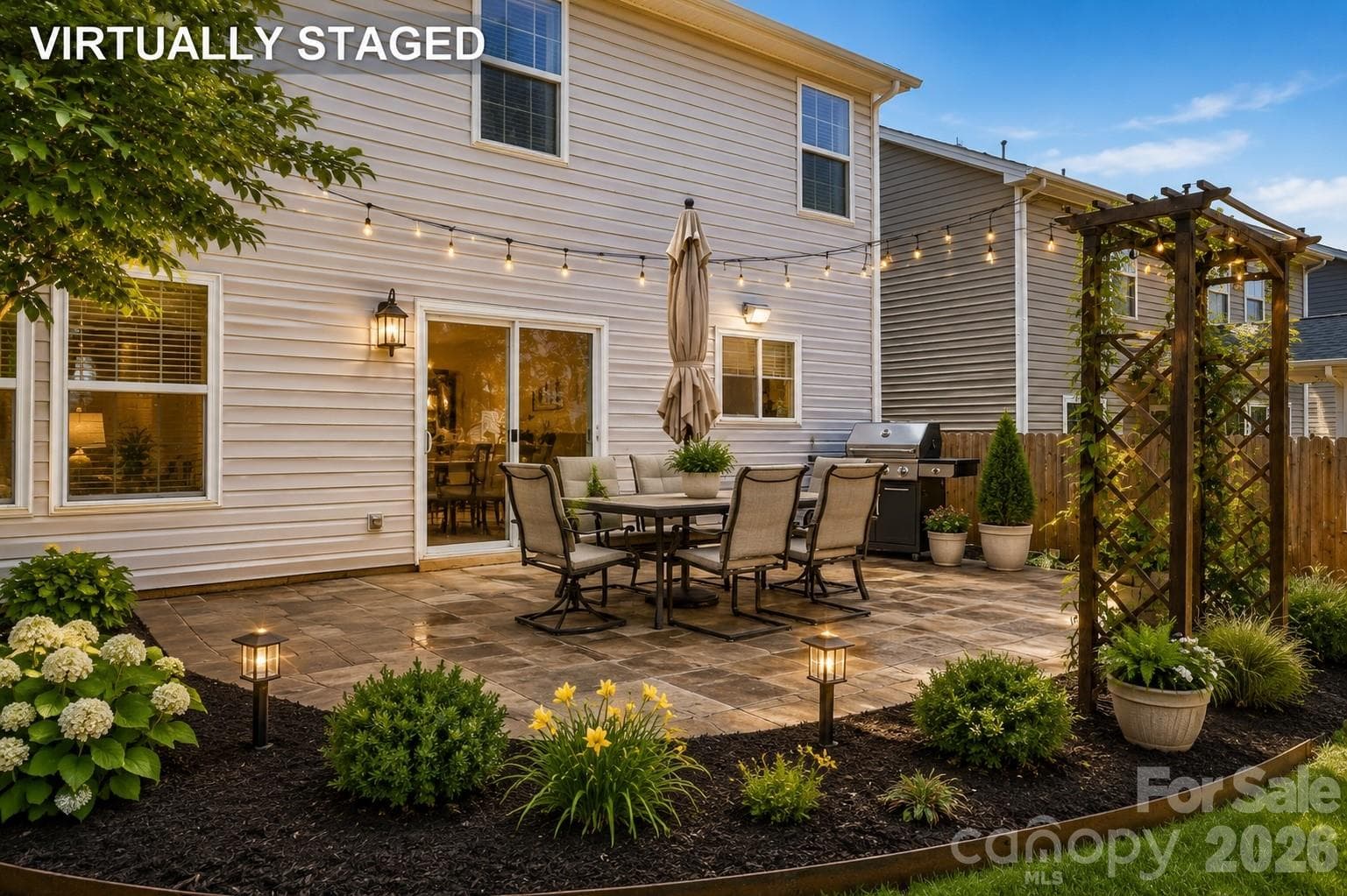 Imagine enjoying coffee on this beautiful patio - 13310 Pontchatrain Avenue, Charlotte