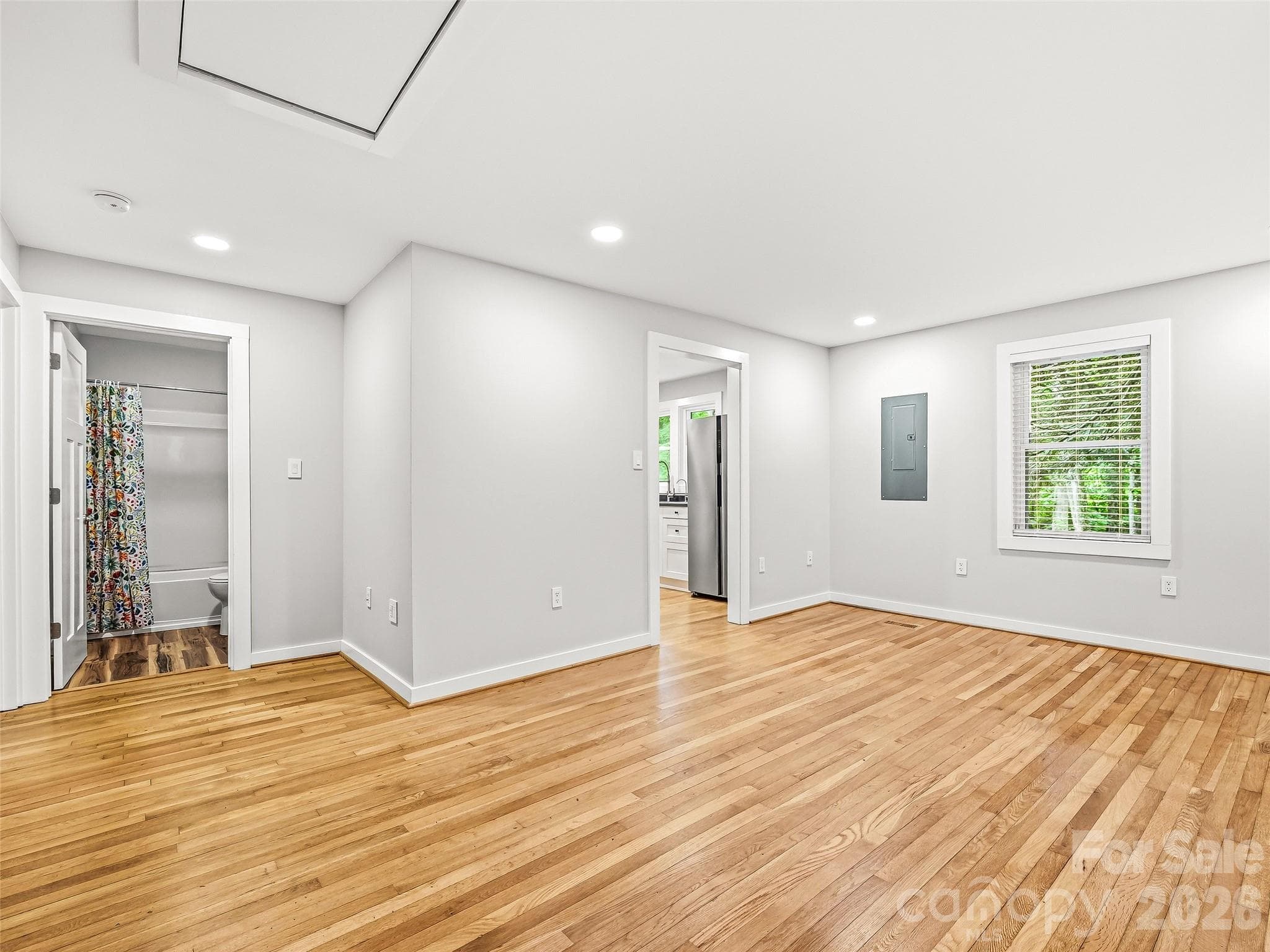 Gorgeous flooring in the living room and throughout! - 468 Governors View Road, Asheville