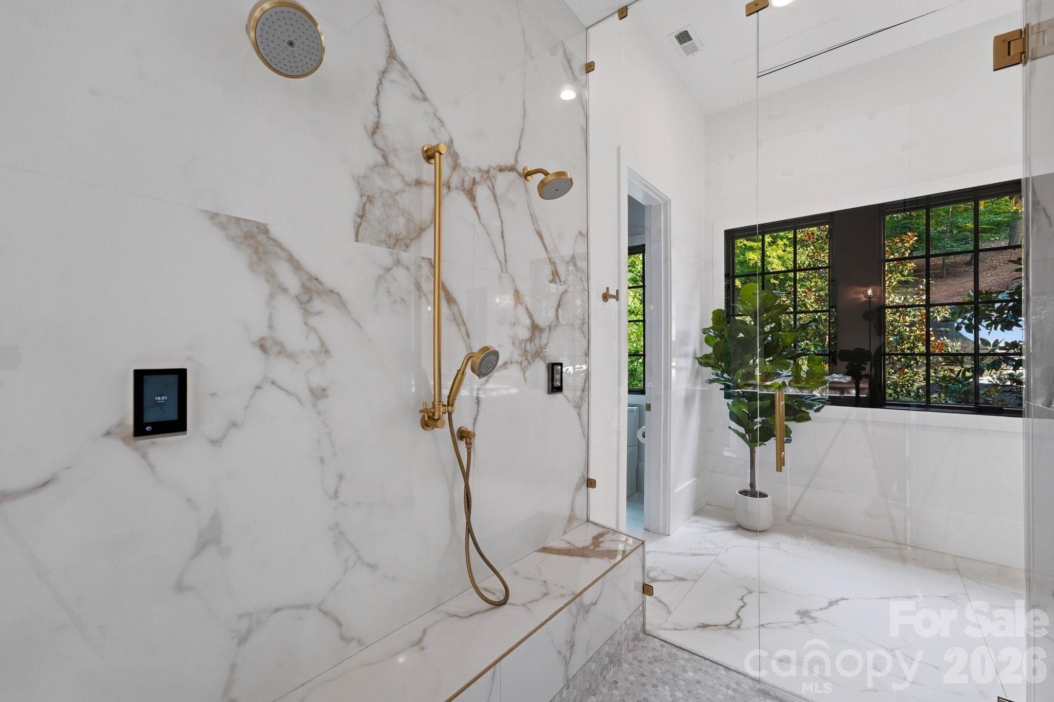 Walk in shower - 13702 Sage Thrasher Lane, Charlotte