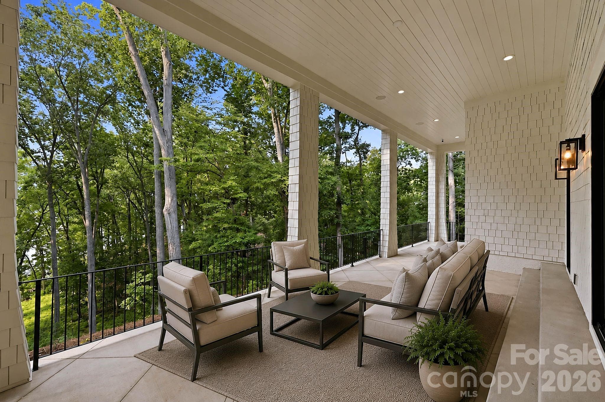 A view from the lower level porch - 13702 Sage Thrasher Lane, Charlotte