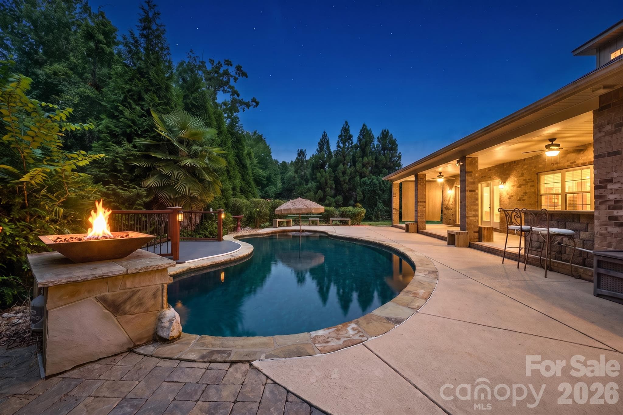 in-ground backyard pool - 589 Shepherd Road, Troutman