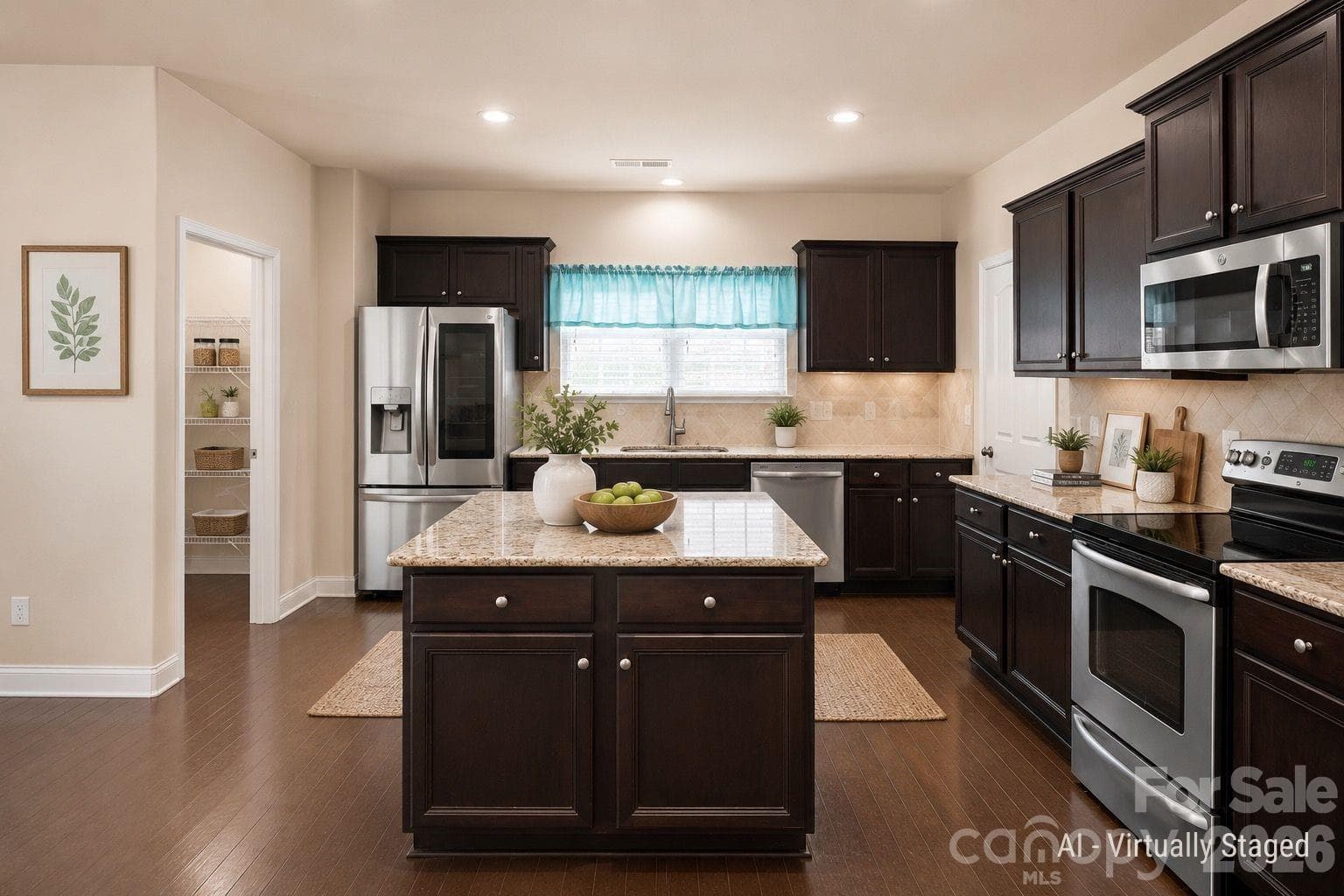 kitchen - virtually staged - 589 Shepherd Road, Troutman