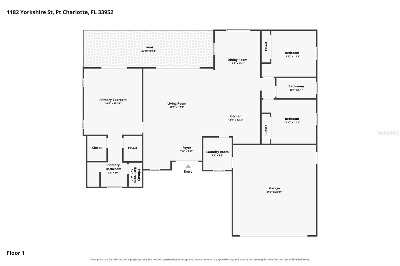 Single Family Residence at 1182 YORKSHIRE ST, PORT CHARLOTTE, photo 47 of 47